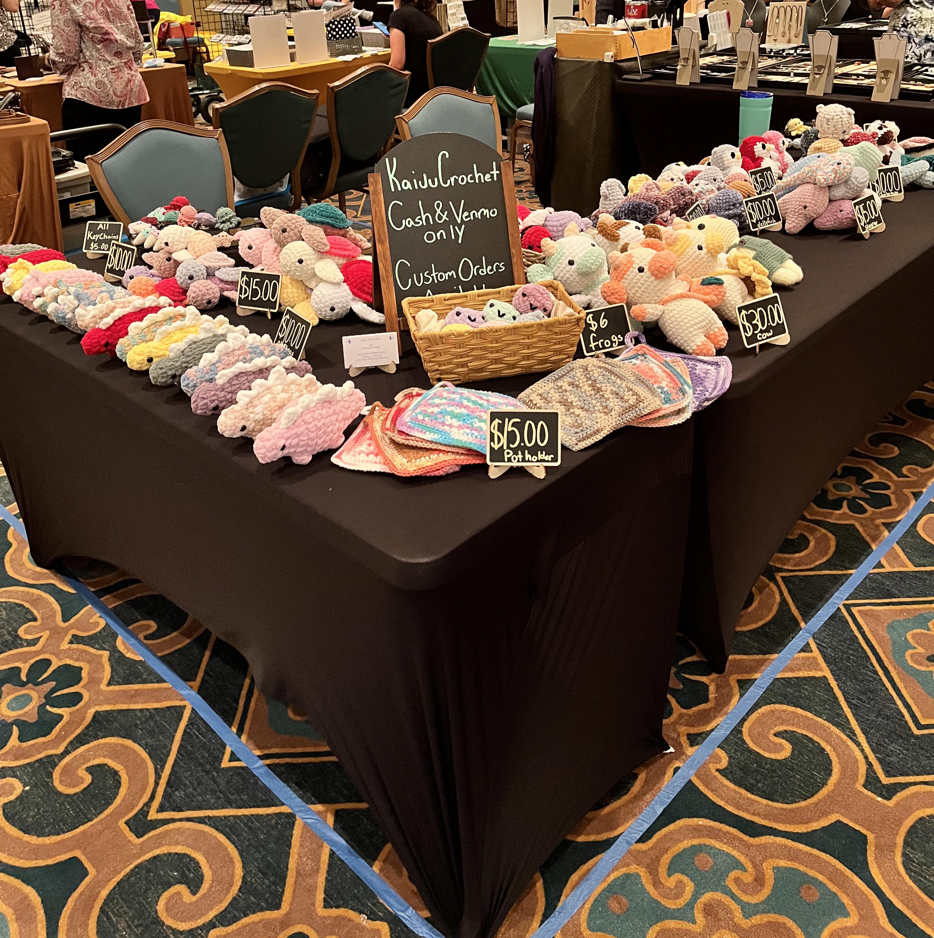 Did my second ever craft fair r/crochet