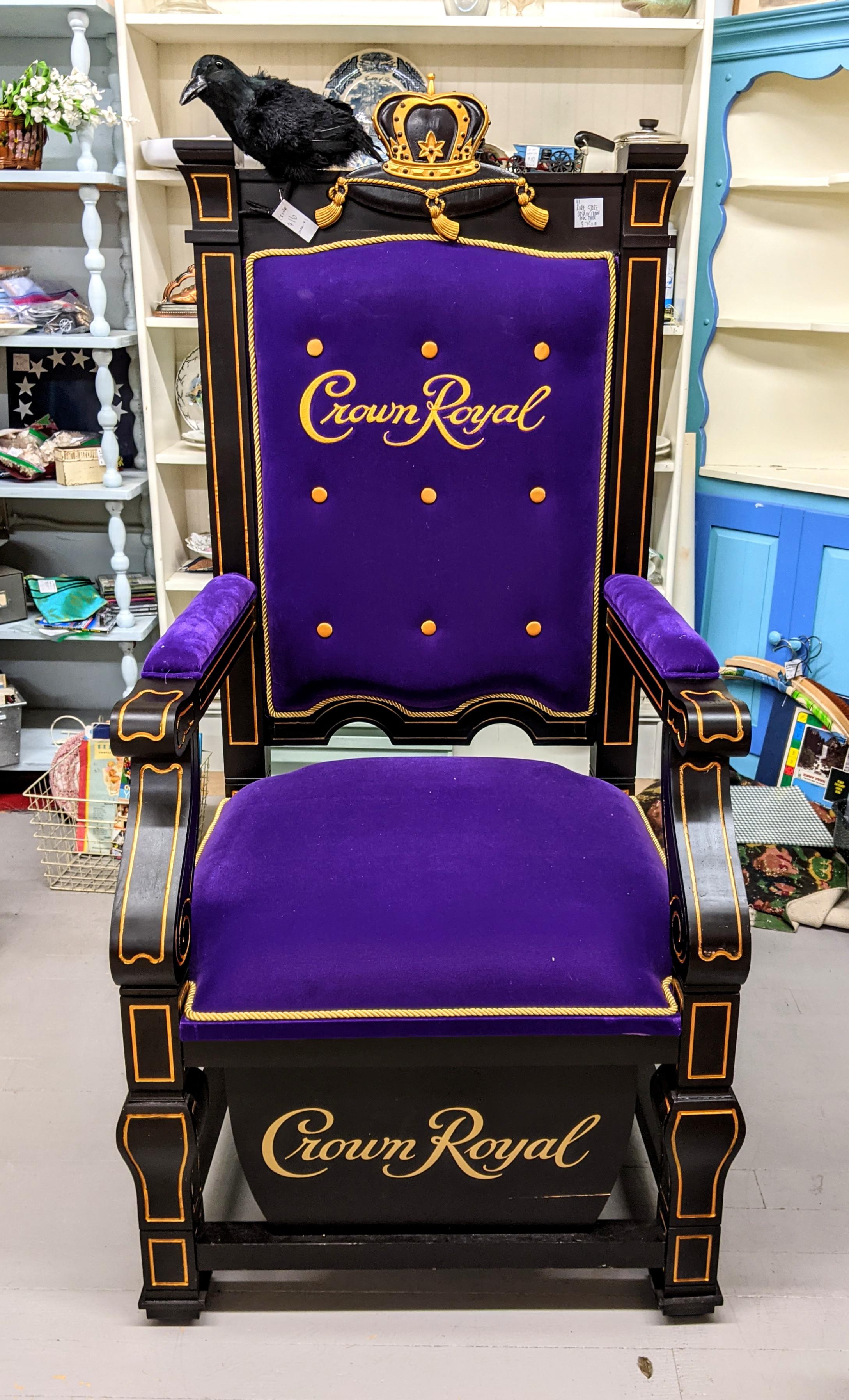 Found this Crown Royal throne at my local antique shop r/pics