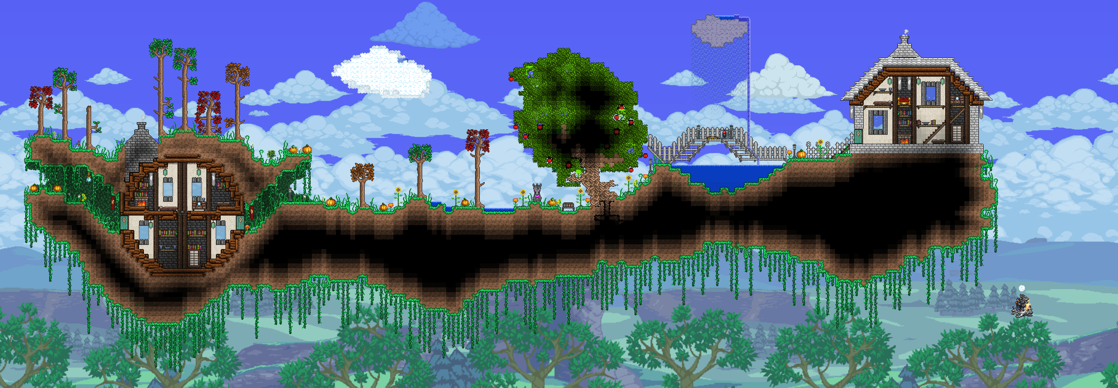 Artificial Floating Island Build r/Terraria