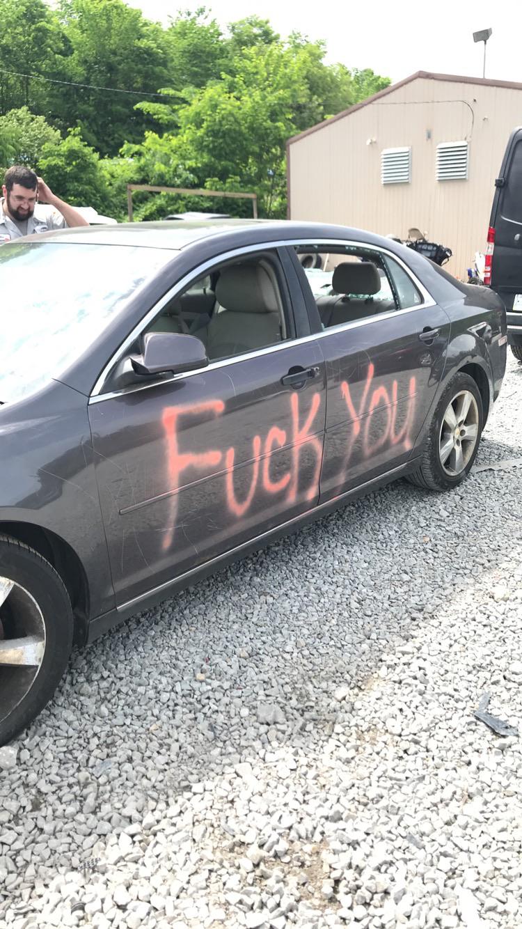 I work for a salvage car auction company. This rolled in not long ago