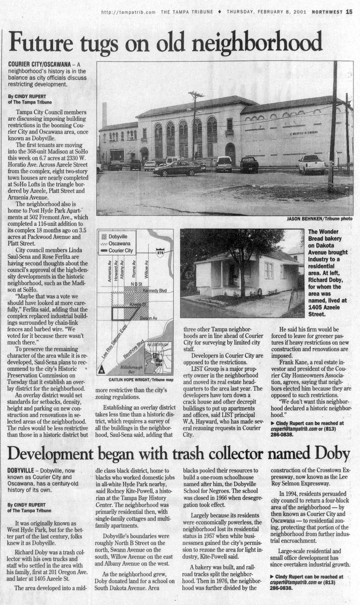 Does anyone have any information as to the origins of the neighborhood