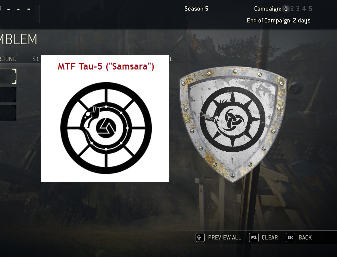 MTF Tau5 "Samsara" Emblem for you SCP dudes out there ForHonorEmblems