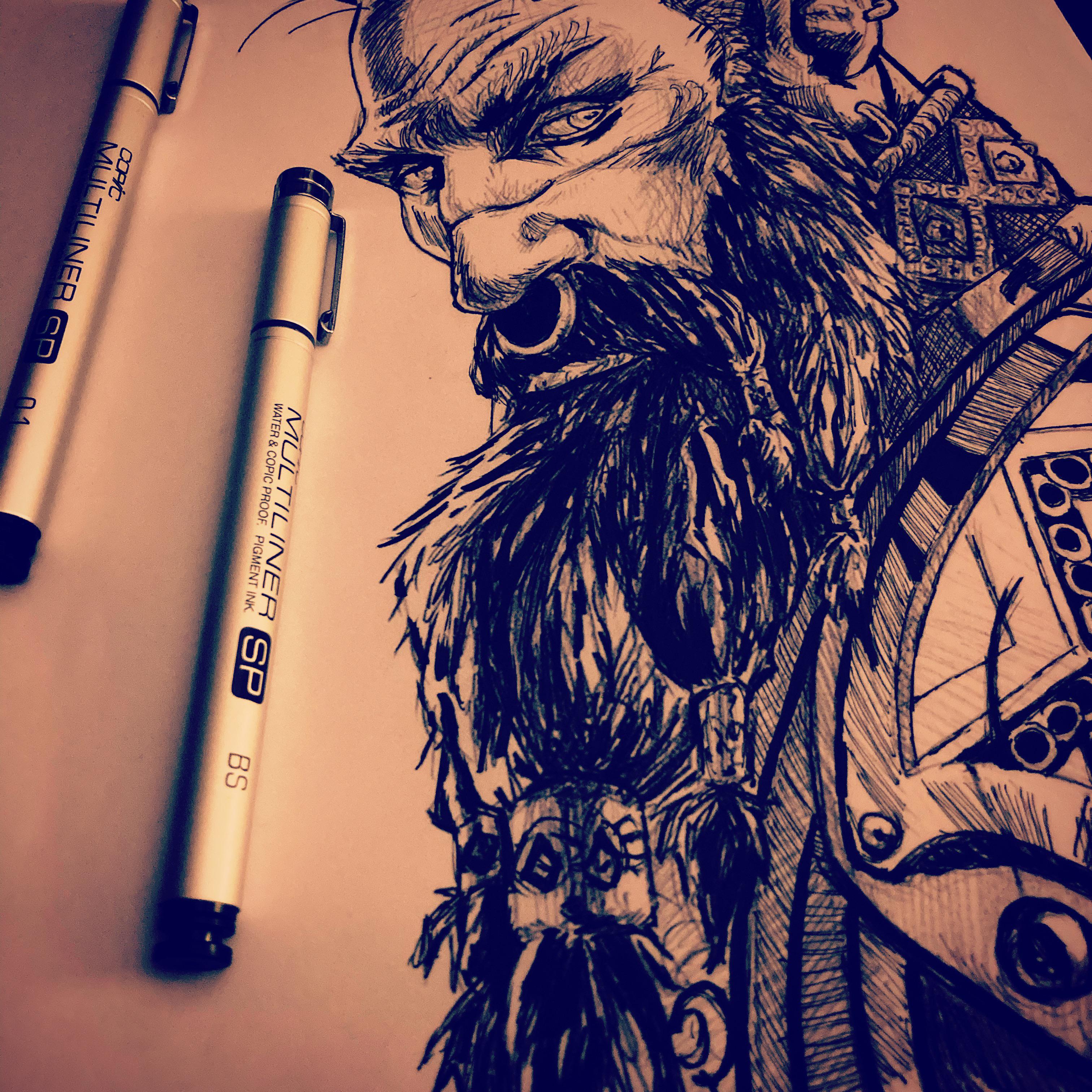 My first attempt at Viking art Norse