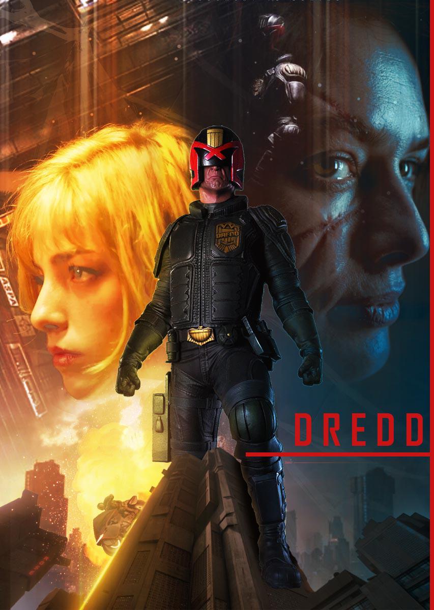 A fan poster I made to celebrate the 10th anniversary of DREDD (2012). : dredd