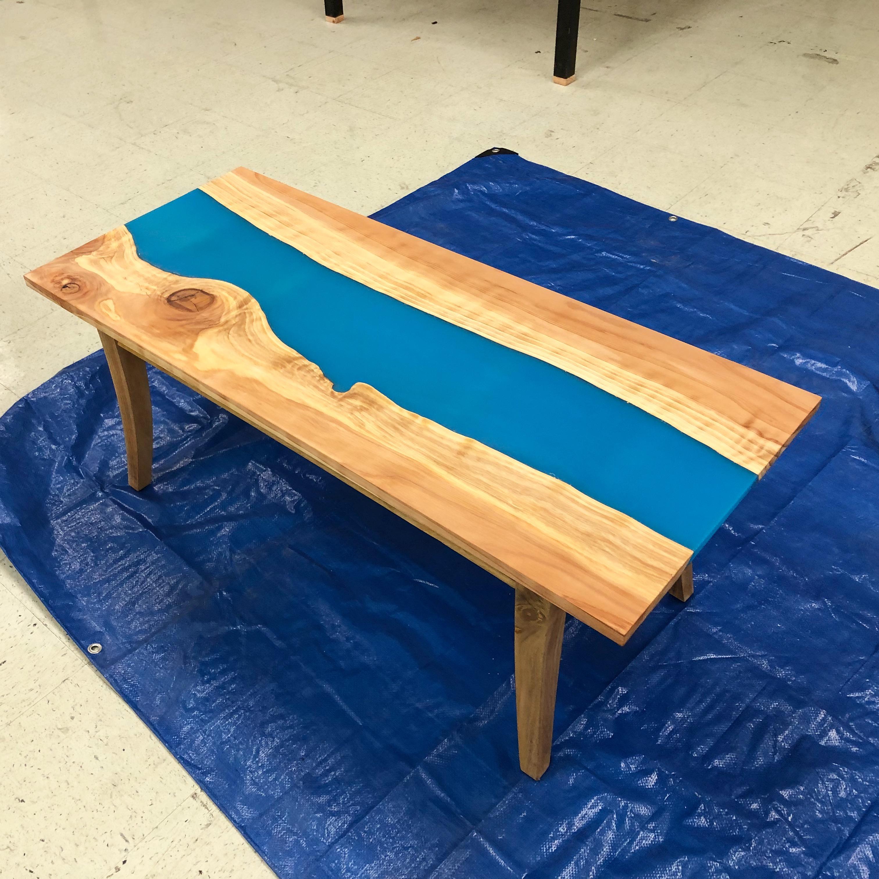 Made my first river table! r/wood