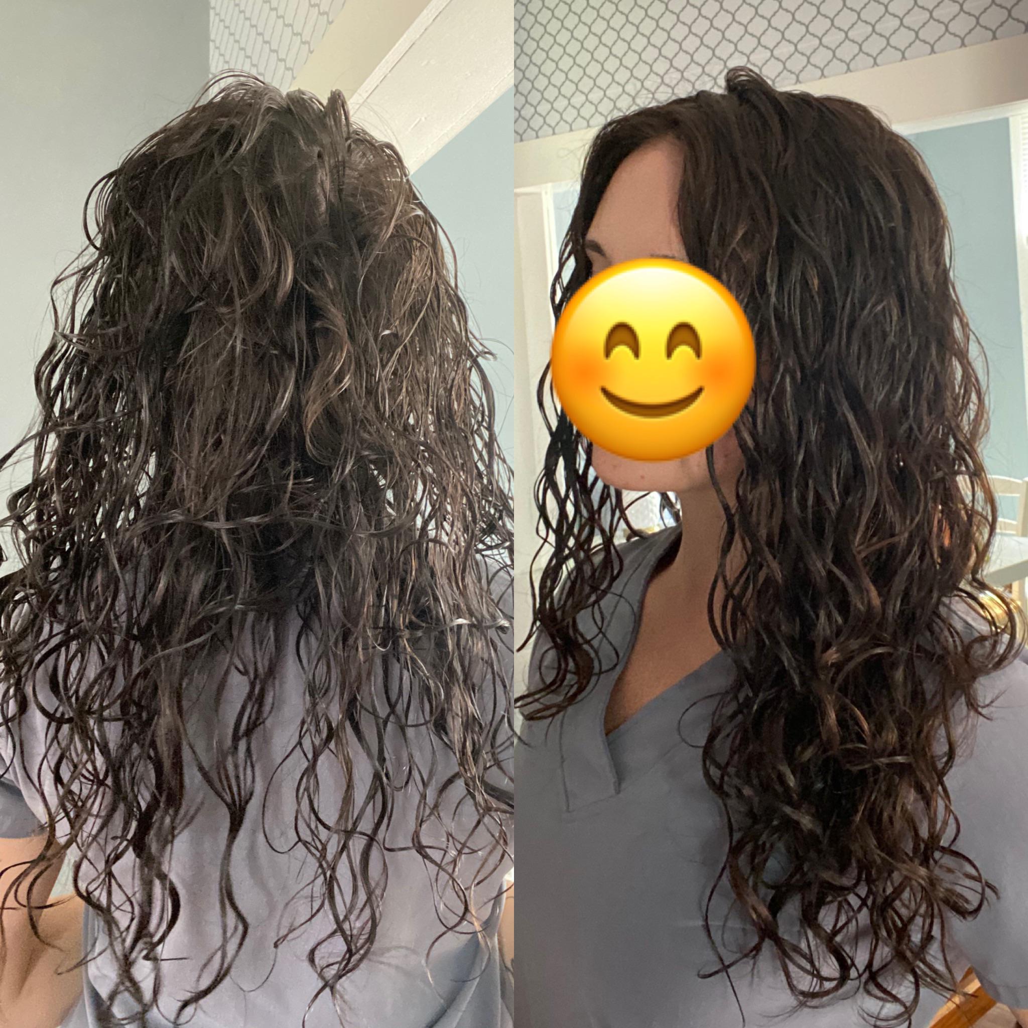 My favorite part of my routine is breaking up the gel cast 🤗 r/curlyhair