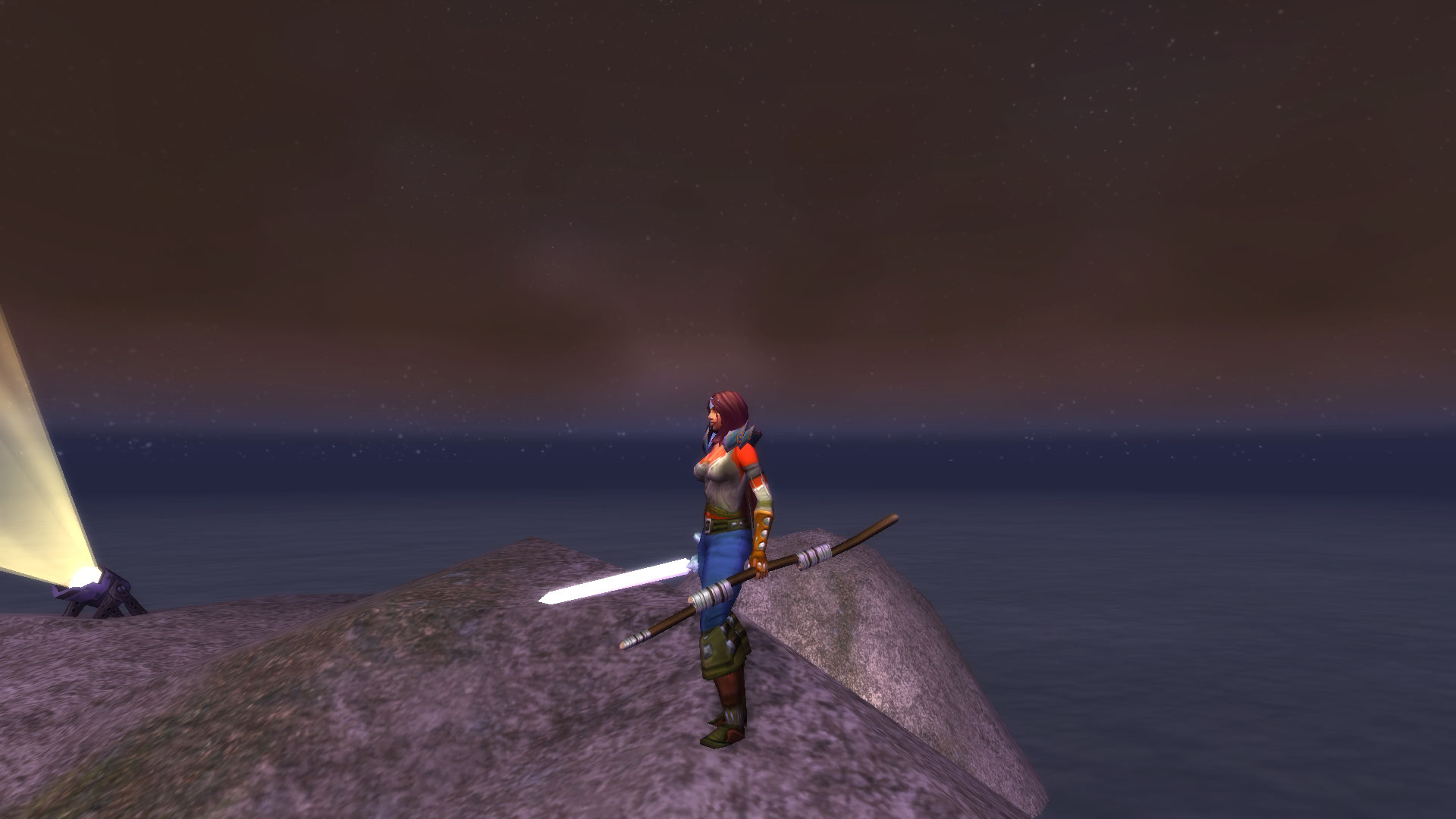 Only in Classic you can have a dual wielding mage with a staff and a