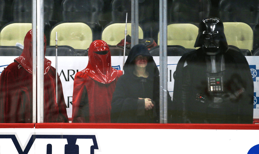 At the Pittsburgh Penguins game tonight from the official Penguins