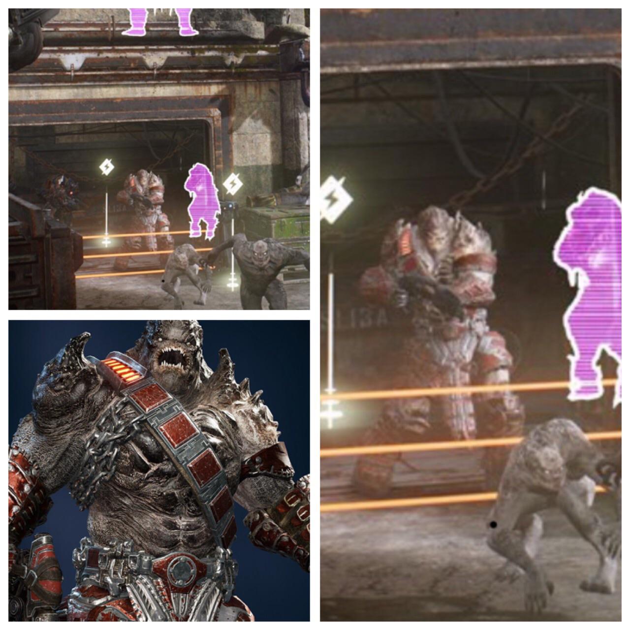 I found the swarm elite drone from gears 4 in a gears 5 image, please