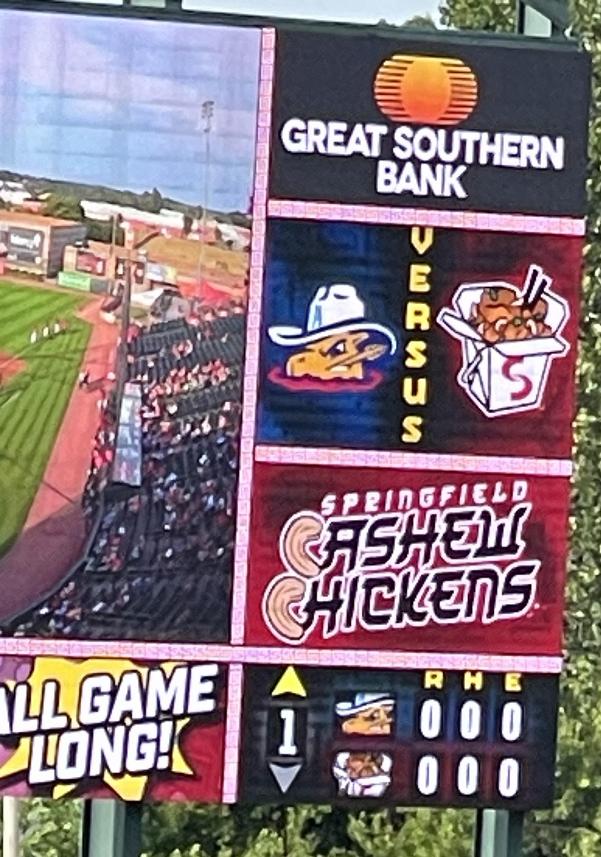 The cardinals changed their name to the Springfield Cashew Chickens for