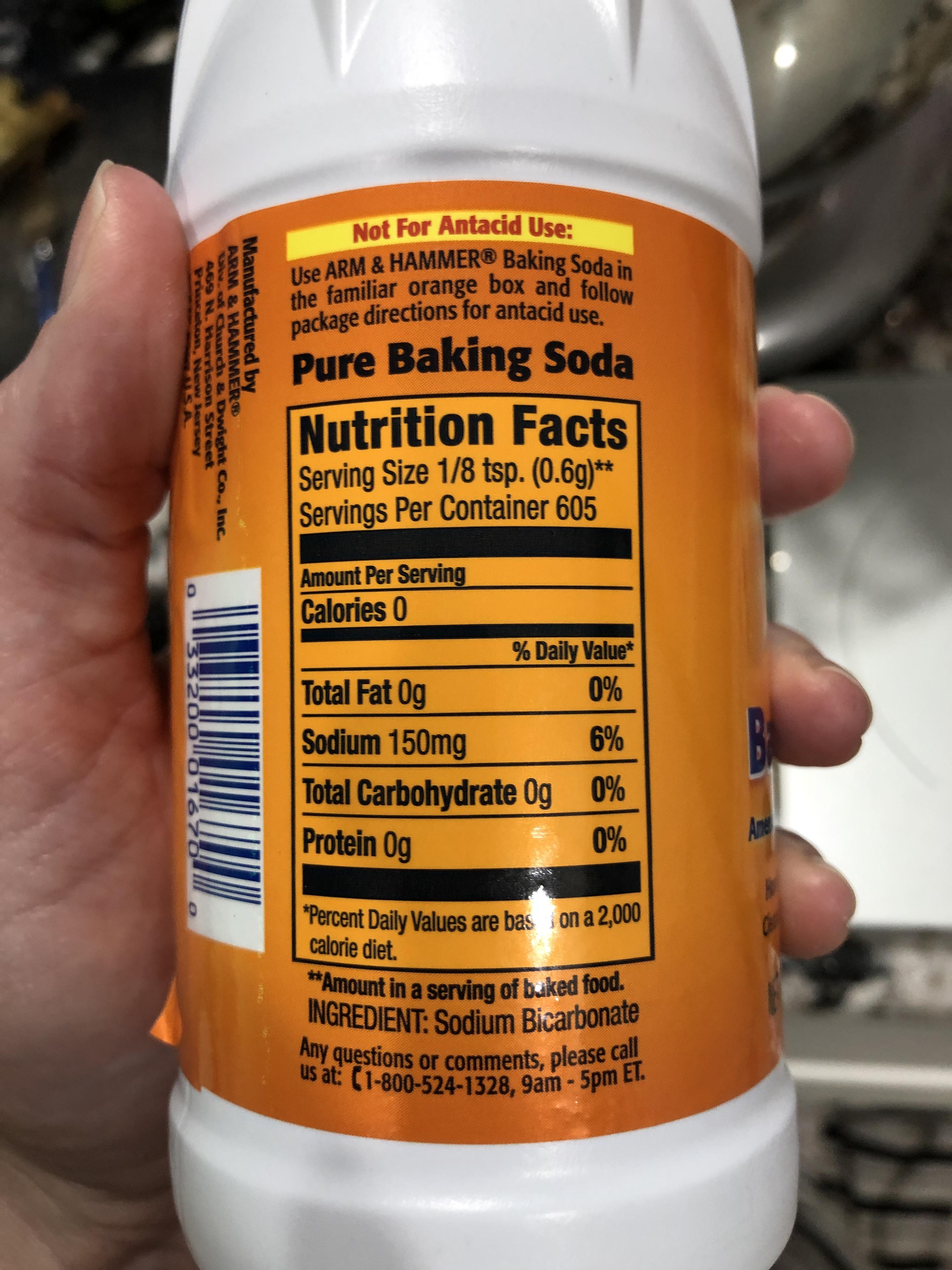 I bought this baking soda at the supermarket in the baking aisle. Does