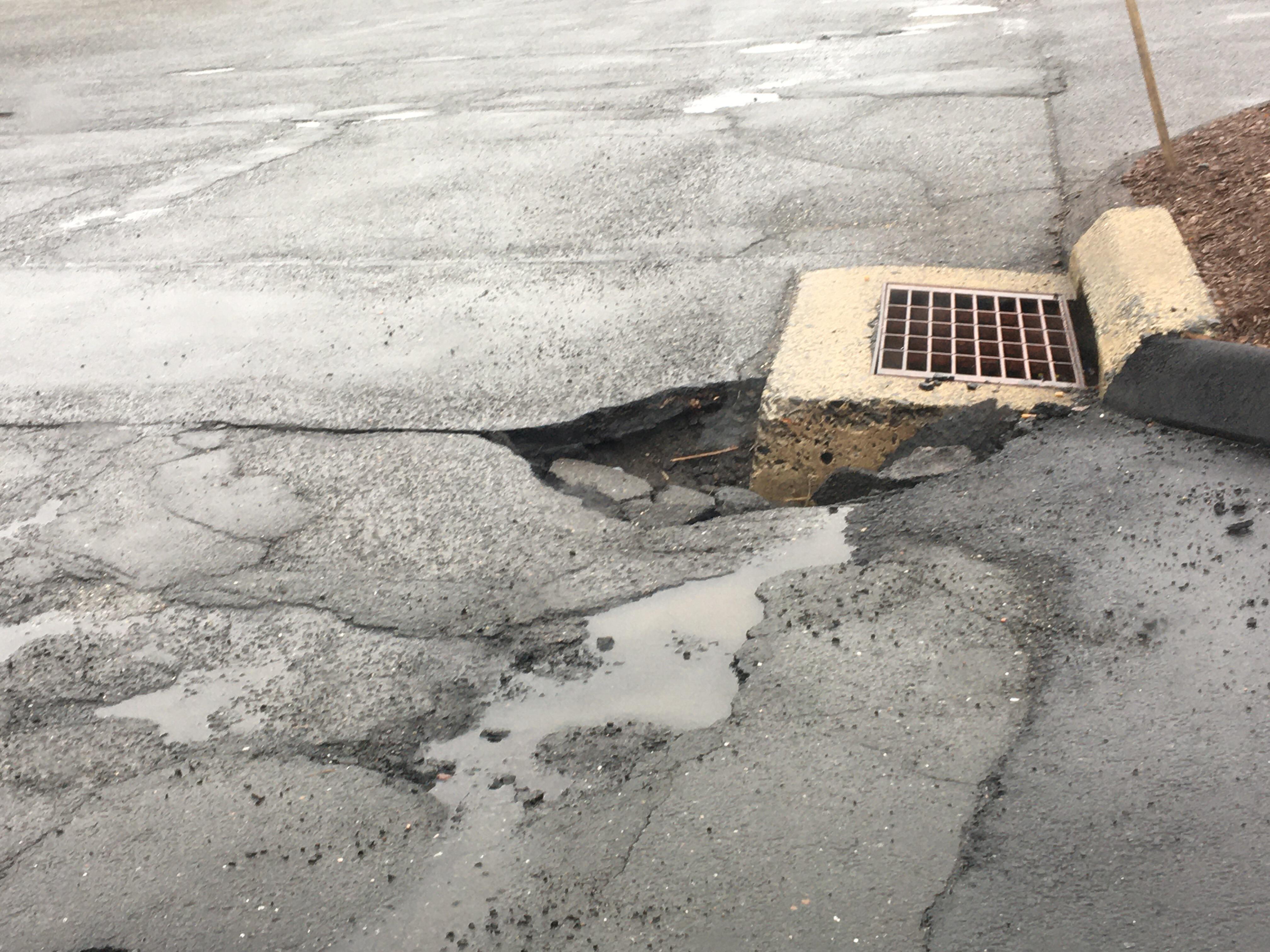 Worst Pothole in the State? Found in Windsor Locks near BDL. r