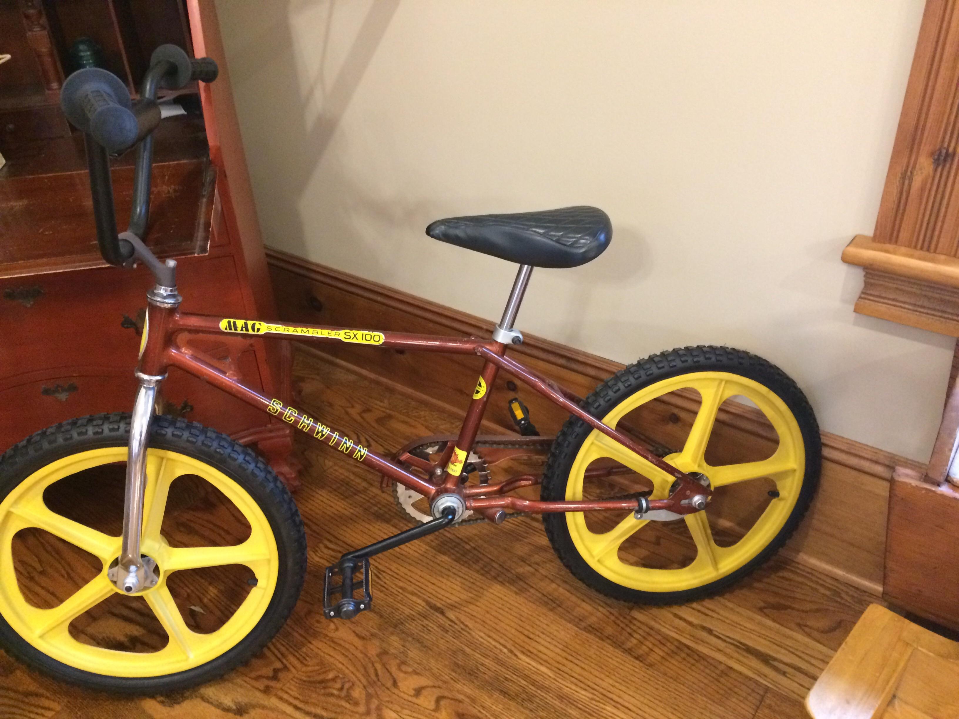My dads restored 79’ Schwinn Scrambler r/bmx