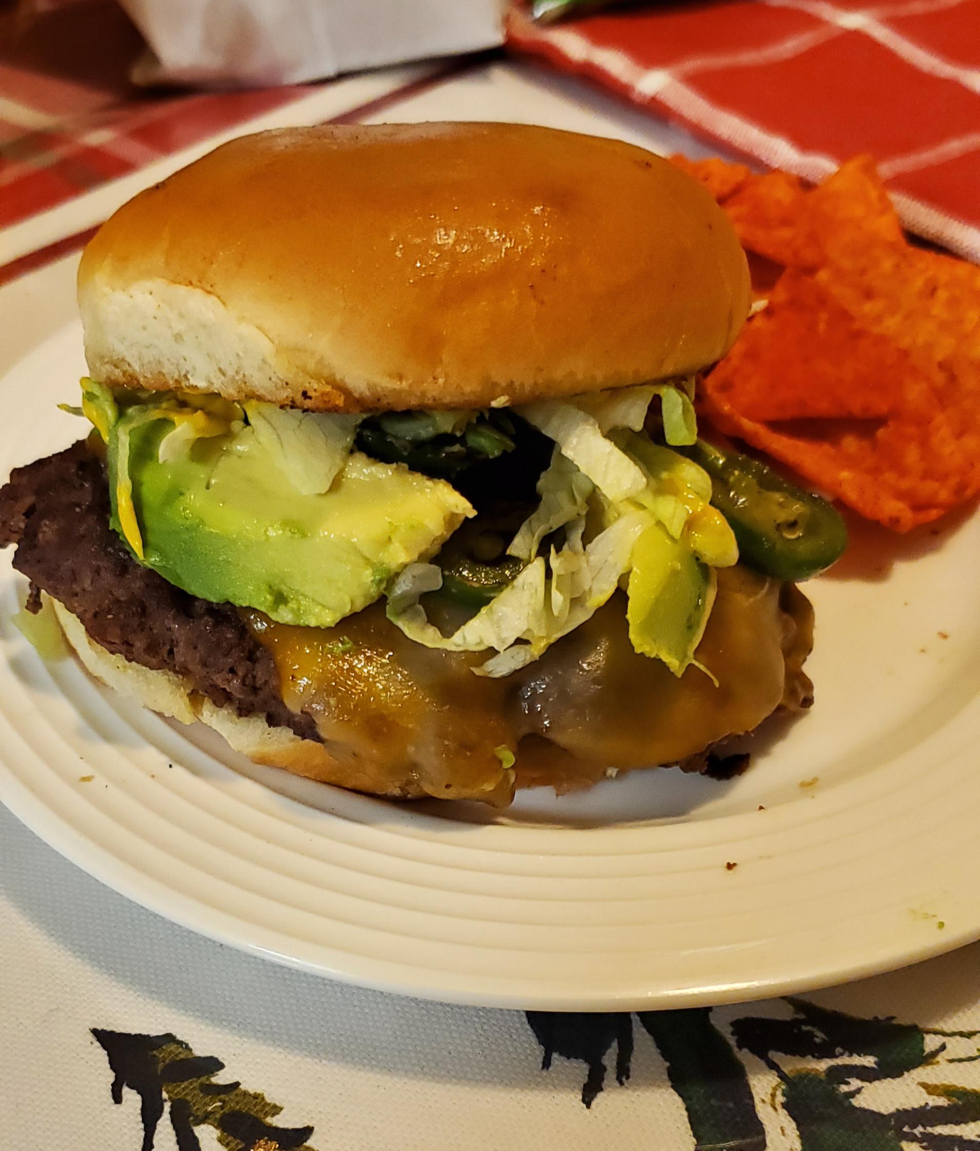 Grilled Jalapenos and Avocados r/burgers