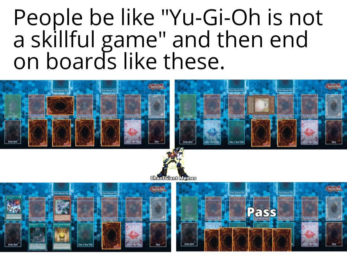 I believe table 500 is where you belong sir. r/YuGiOhMemes