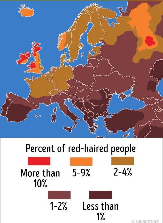 Redhaired people in Europe r/Maps