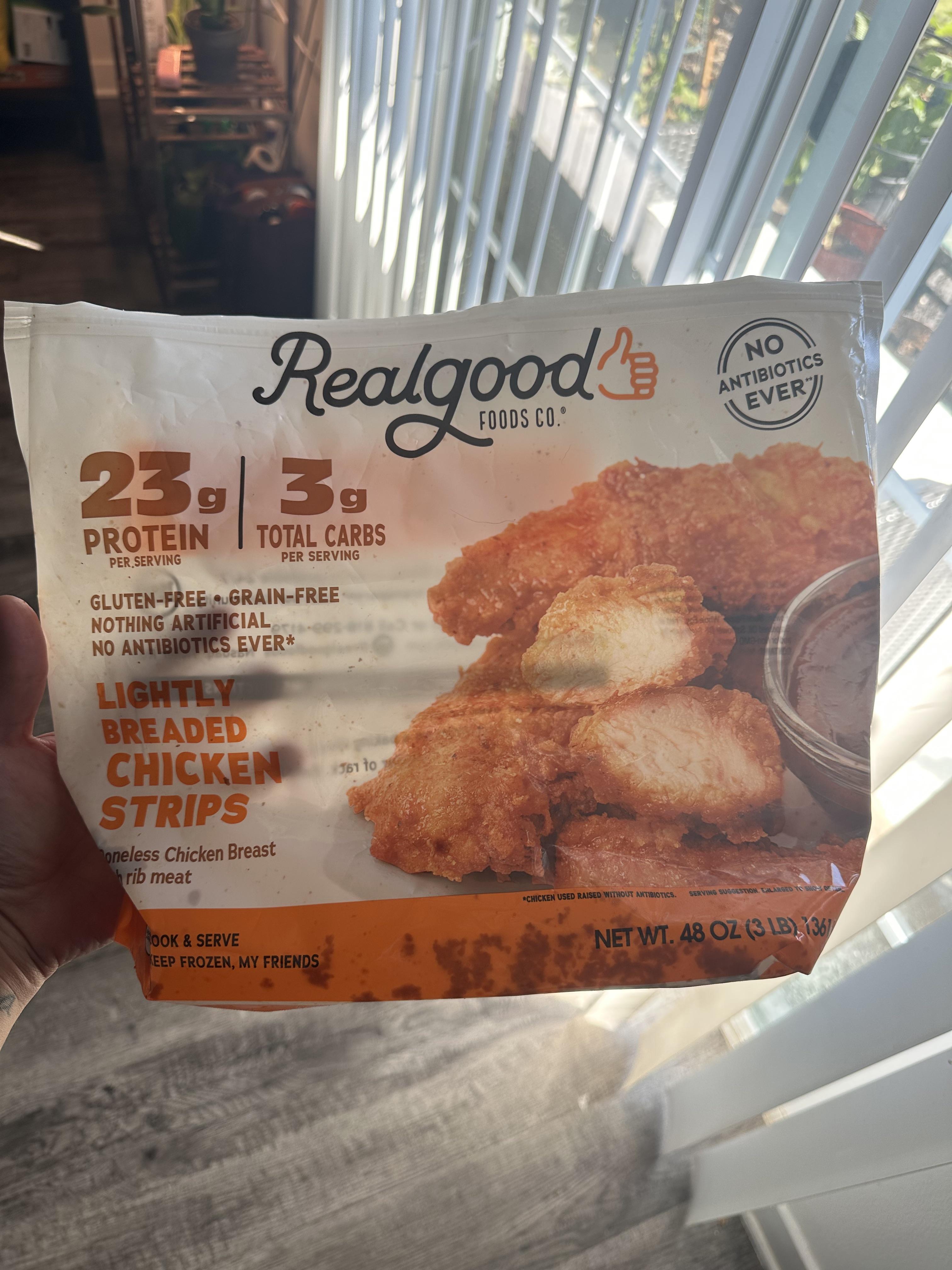 Realgood Foods Co. Glutenfree Chicken Strips r/Celiac
