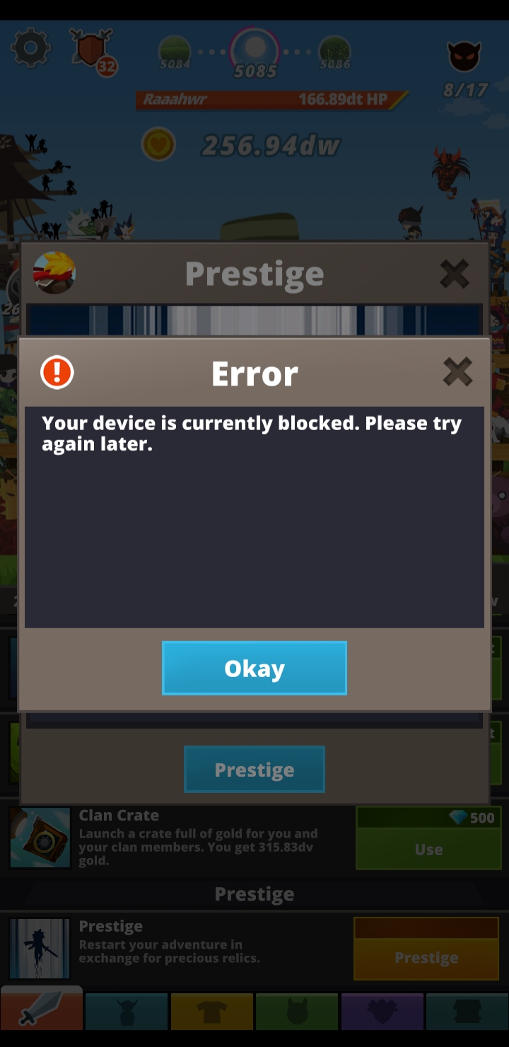 Cant prestige.. why? r/TapTitans2