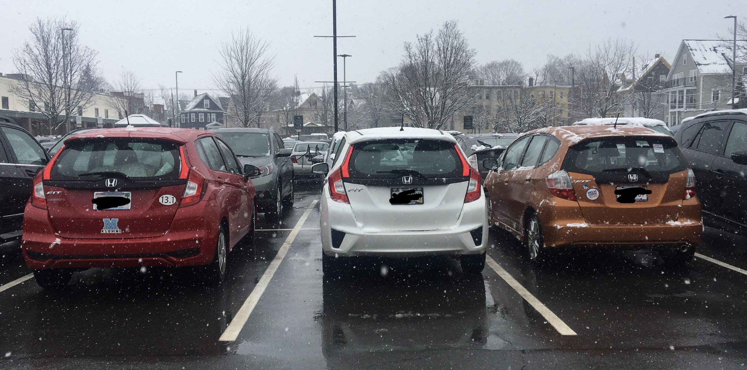 50 of cars in Somerville MA seem to be Fits r/hondafit