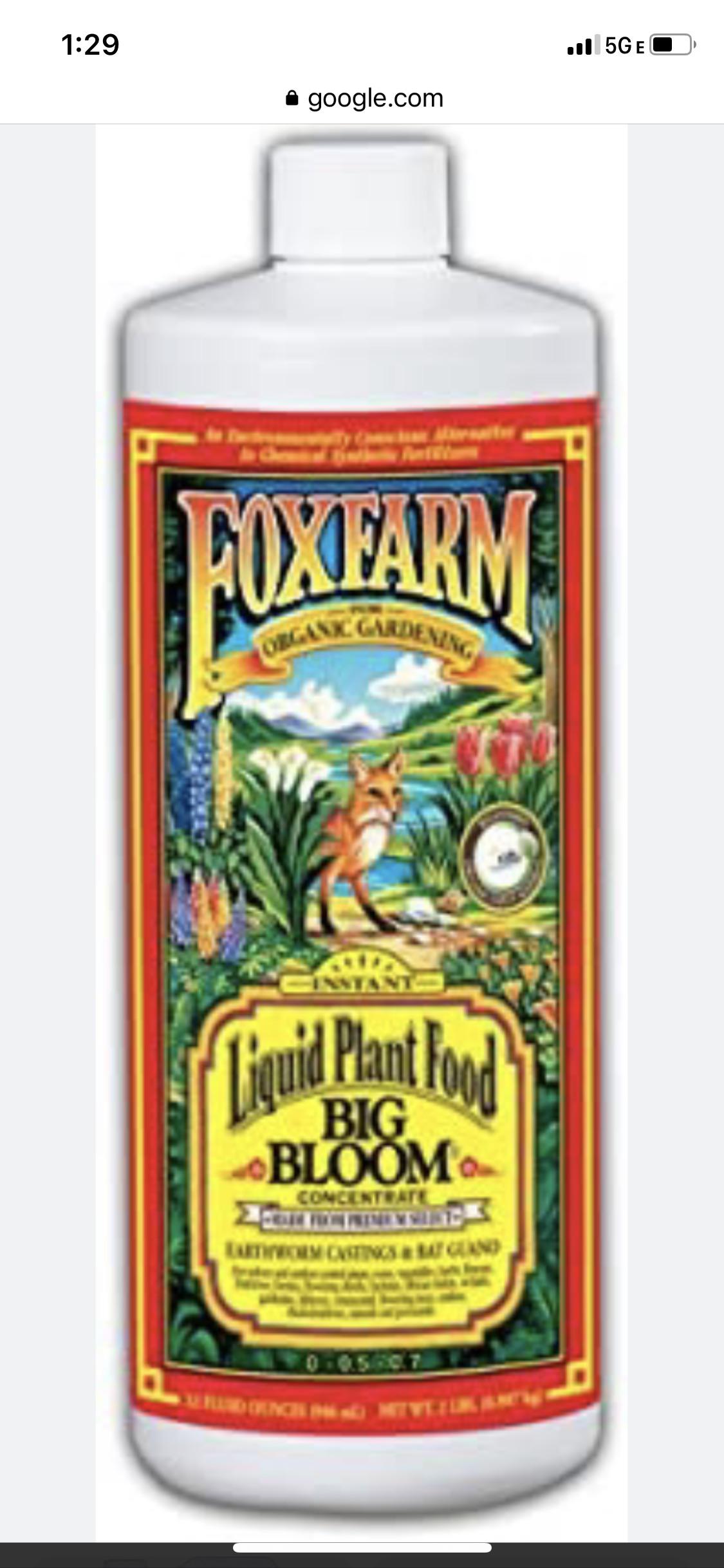 Fox Farm Big Bloom ran out r/microgrowery