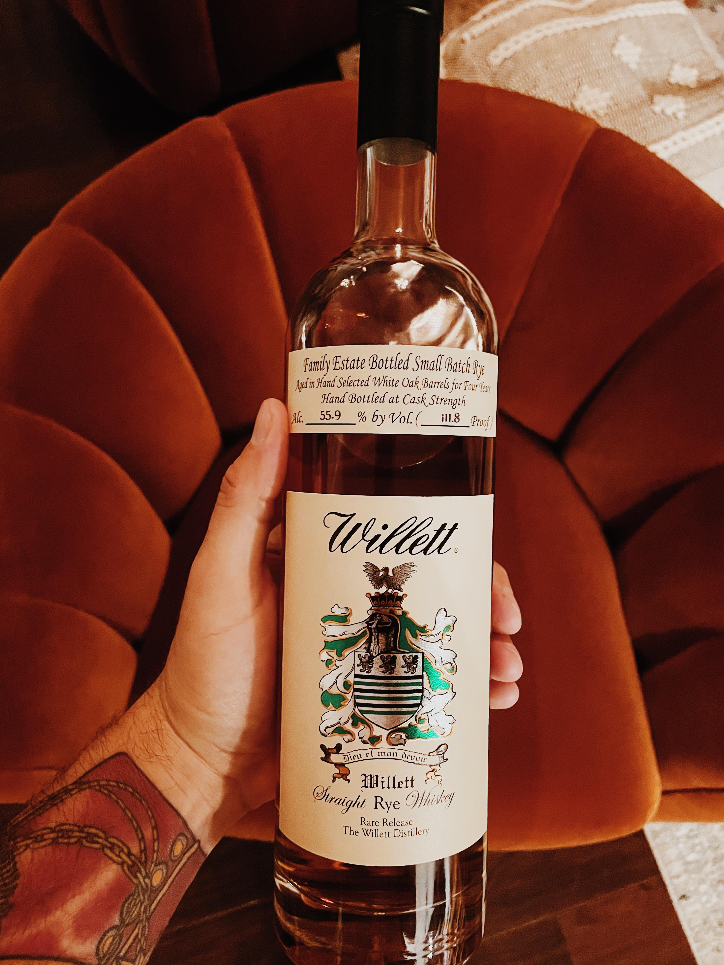 Willett Family Estate 4 year rye r/bourbon