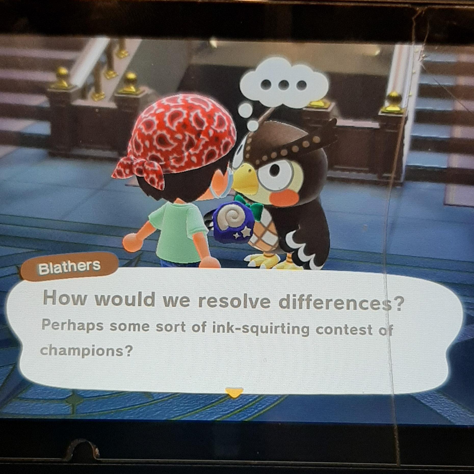 Yet Another Splatoon Reference in Animal Crossing splatoon