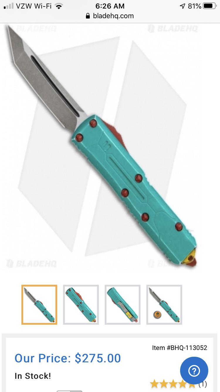 Microtech UTX85 Bounty Hunter In Stock BladeHQ! 275 r/KnifeDeals