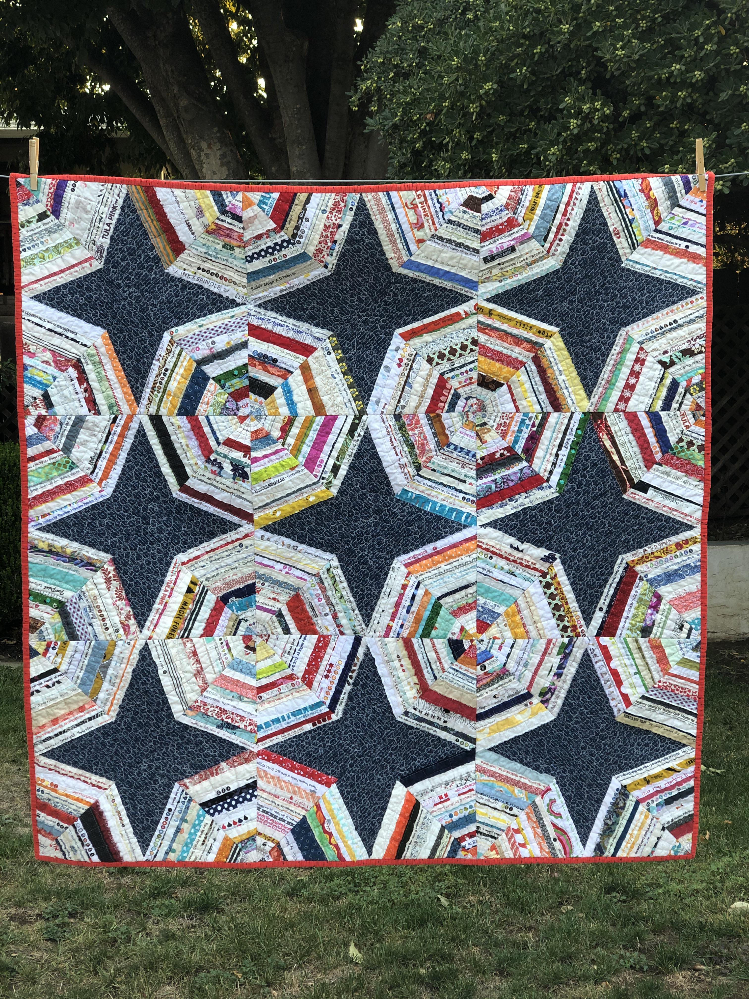 Selvage scrappy quilt r/quilting