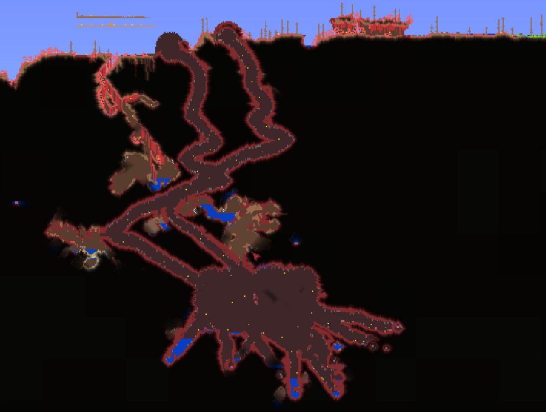 XXL crimson cave (some crimson heart doesn't need bombs to be harvested