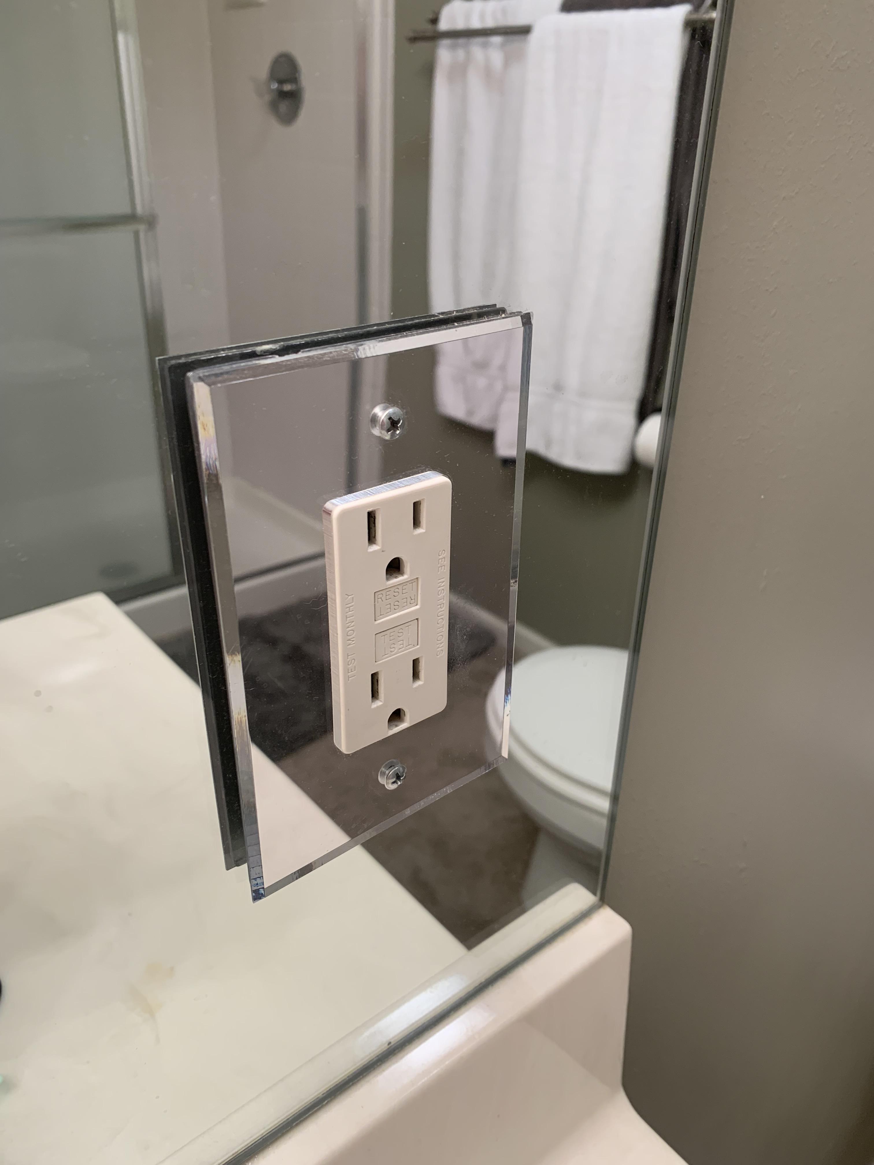 My friend’s mirror, mirror wall plate cover. r/mildlyinteresting