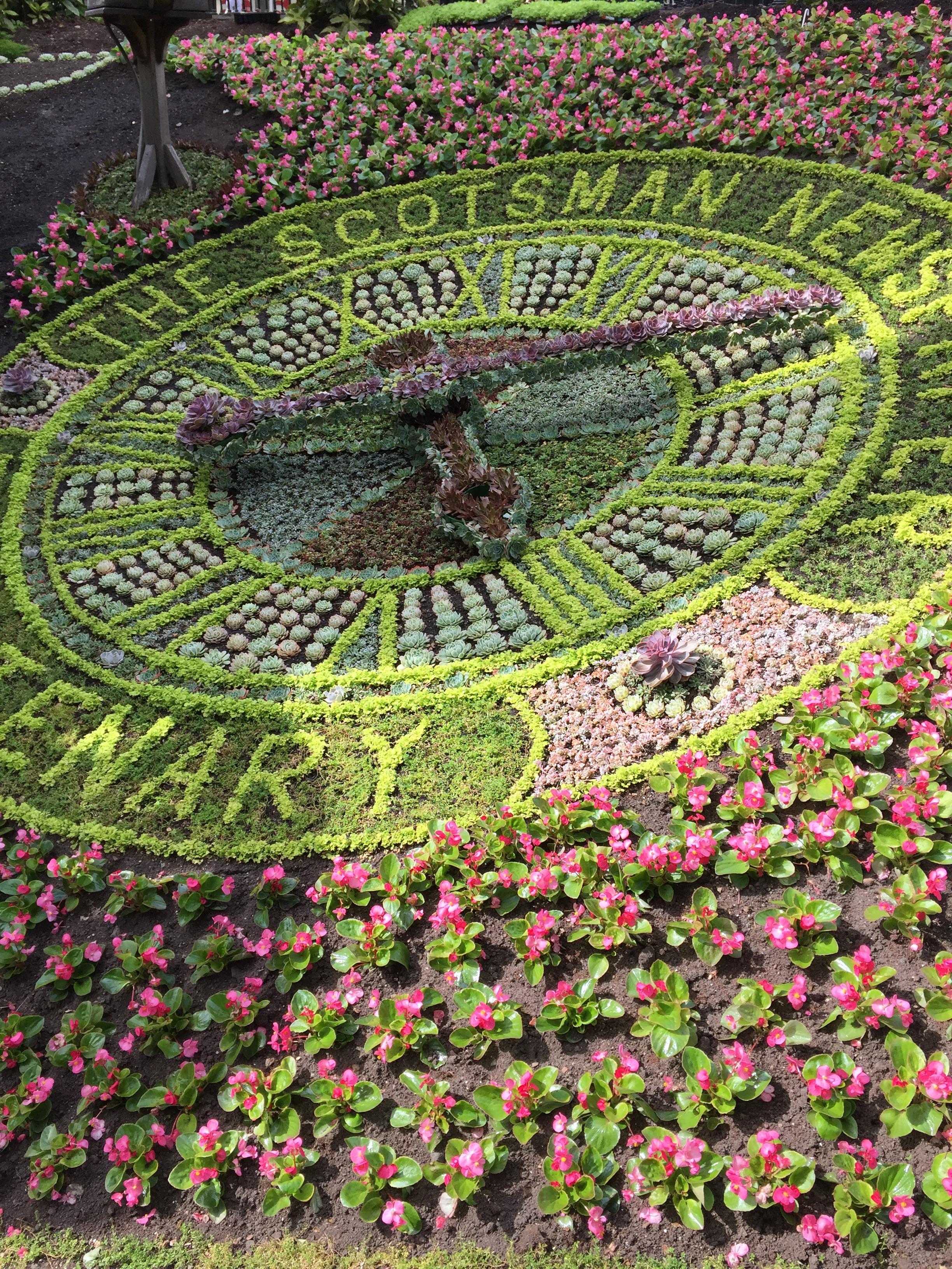 Flower Clock in Edinburgh Scotland r/pics