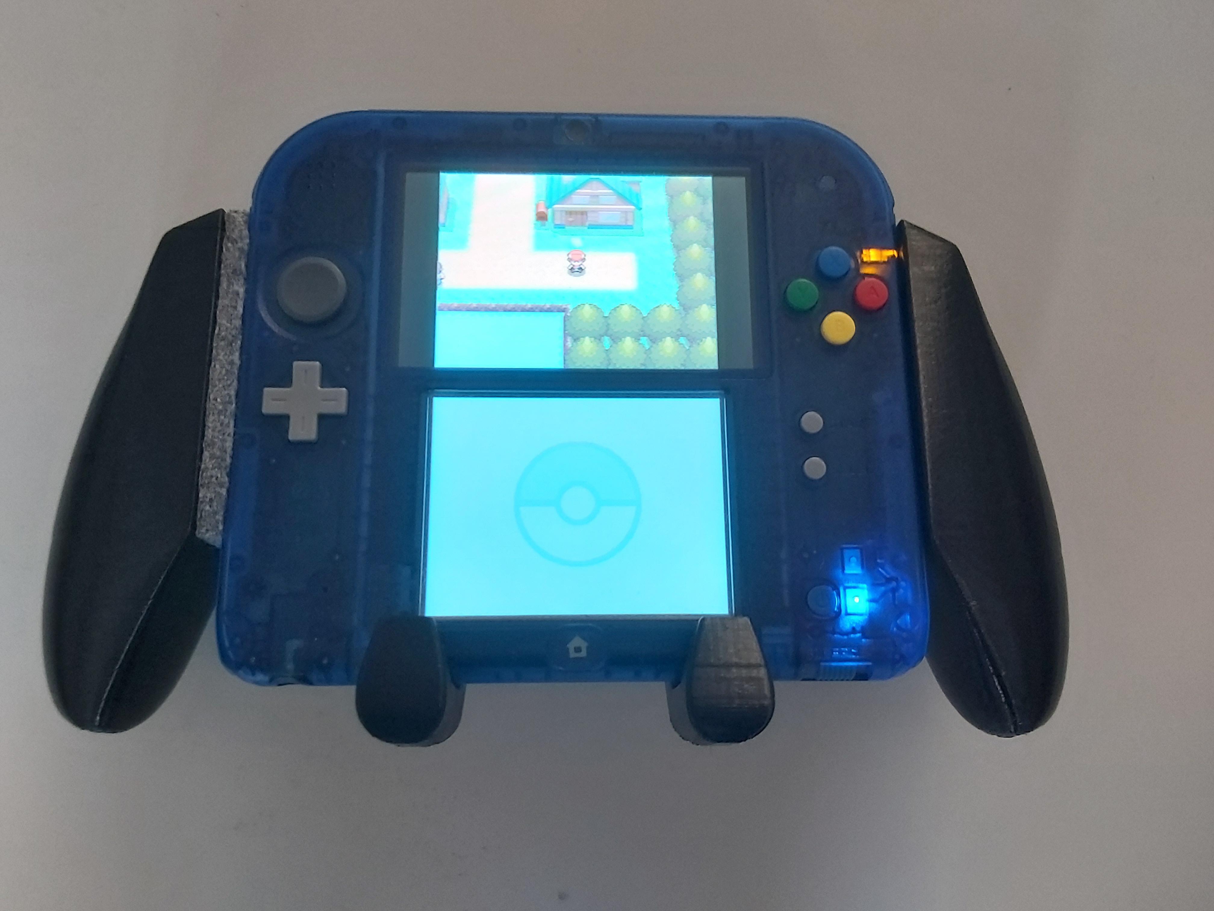 Designed and printed a grip for my 2DS r/3Dprinting