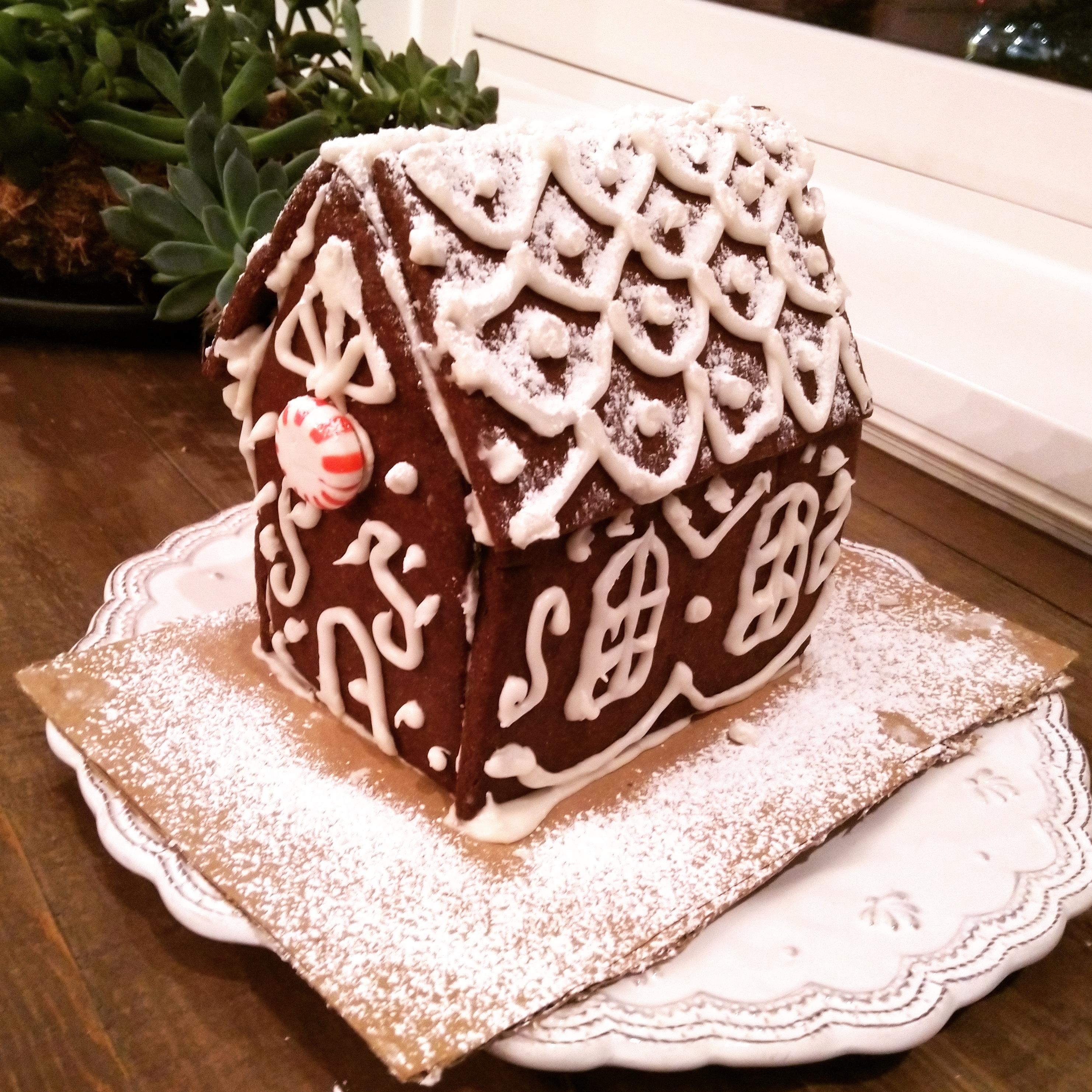 The first gingerbread house I've ever made from scratch! r/Baking