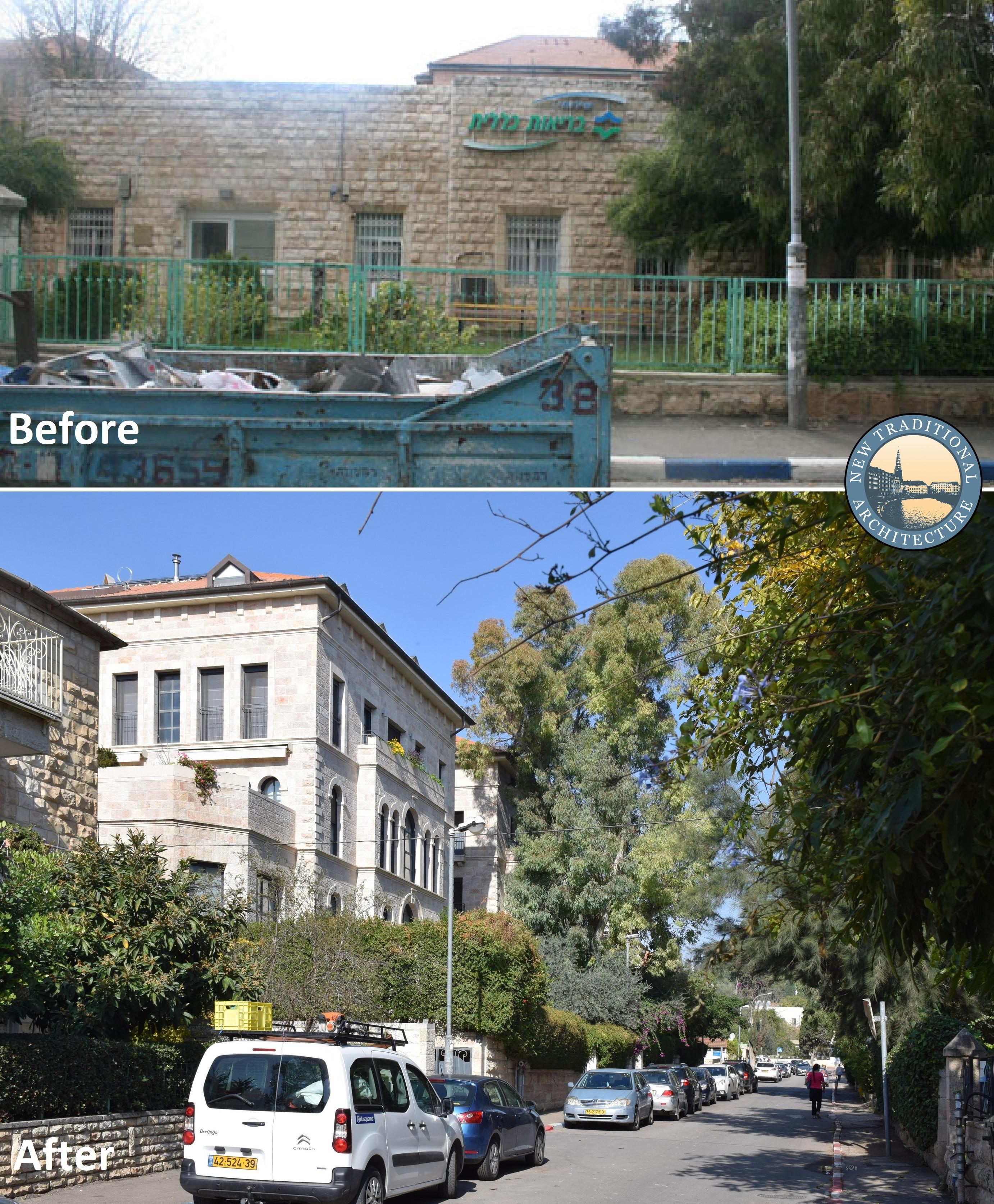 Two new apartment buildings in Ruth street in Jerusalem completed