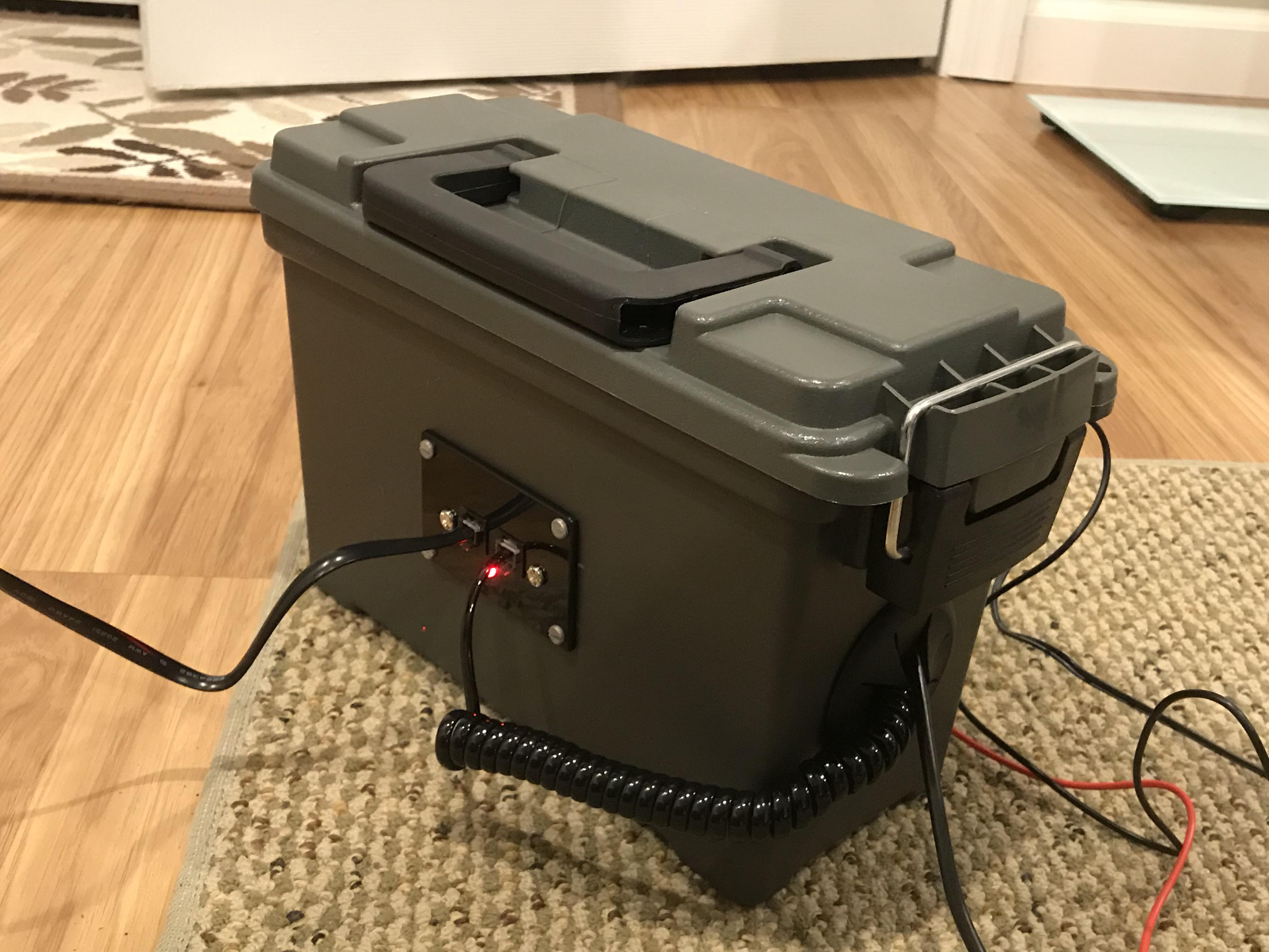 DCC in a Box! Turns out that a Harbor Freight ammo box will hold all