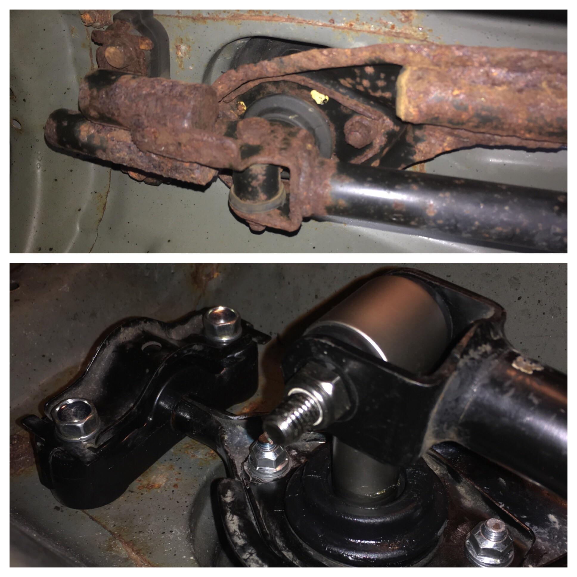 Complete '00 Civic shifter assembly overhaul: new bushings, bolts