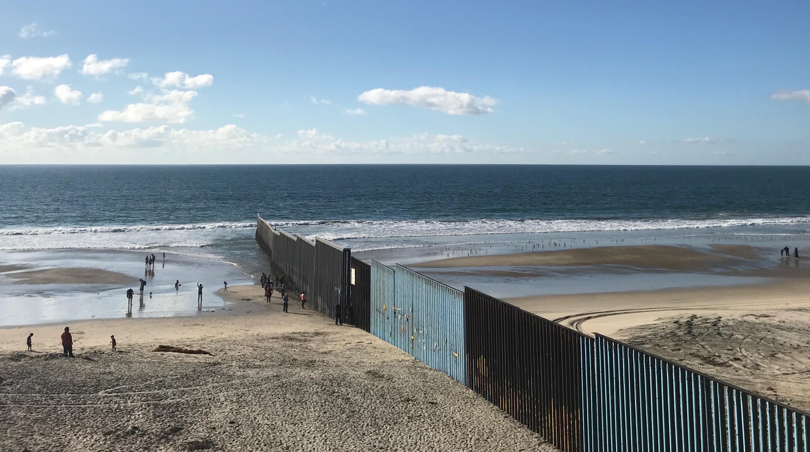 Just a day at the beach in Tijuana, looking at the USA and Mexico and