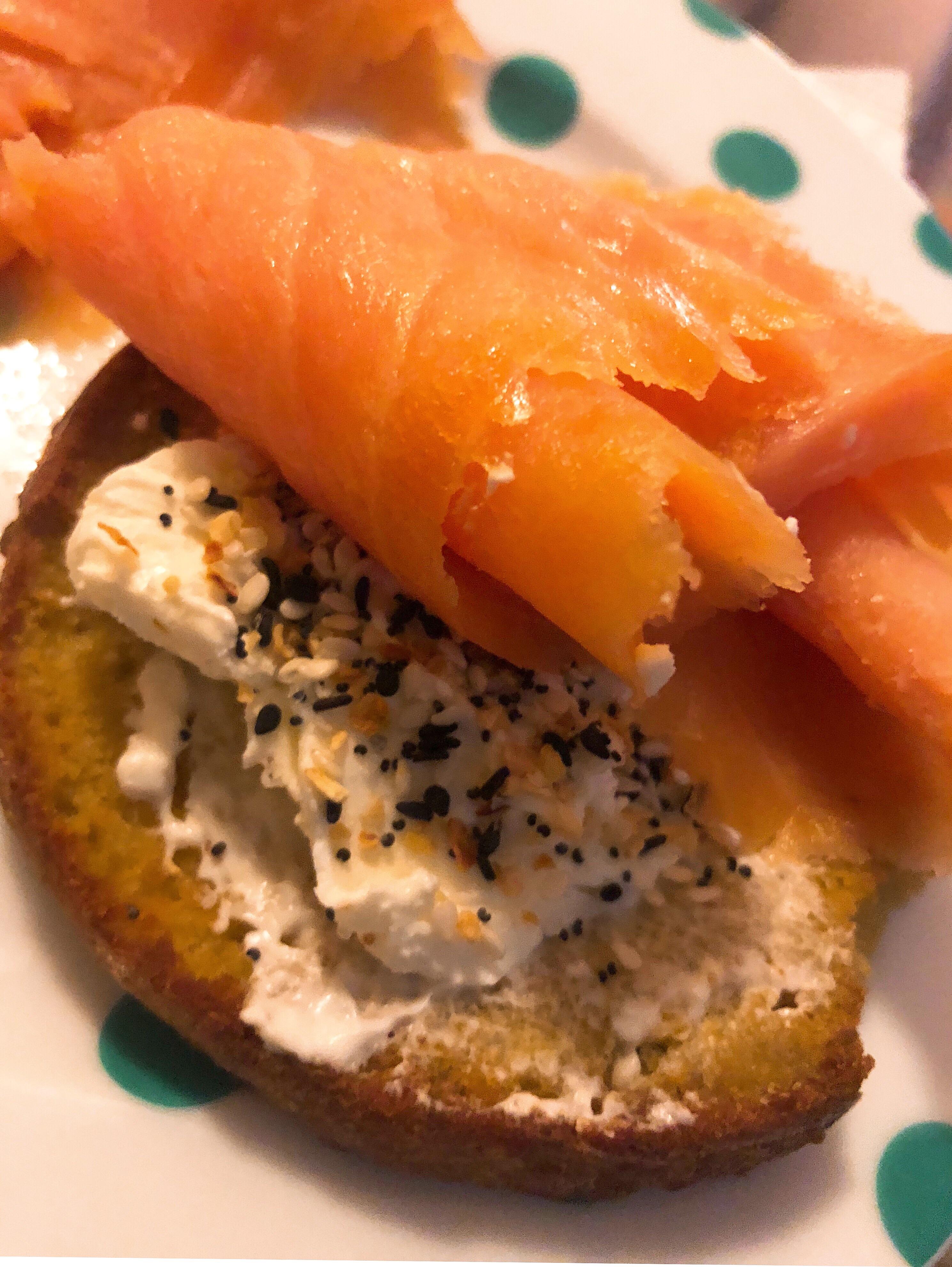 Saw this online and we had to do it ourselves lox, cream cheese and