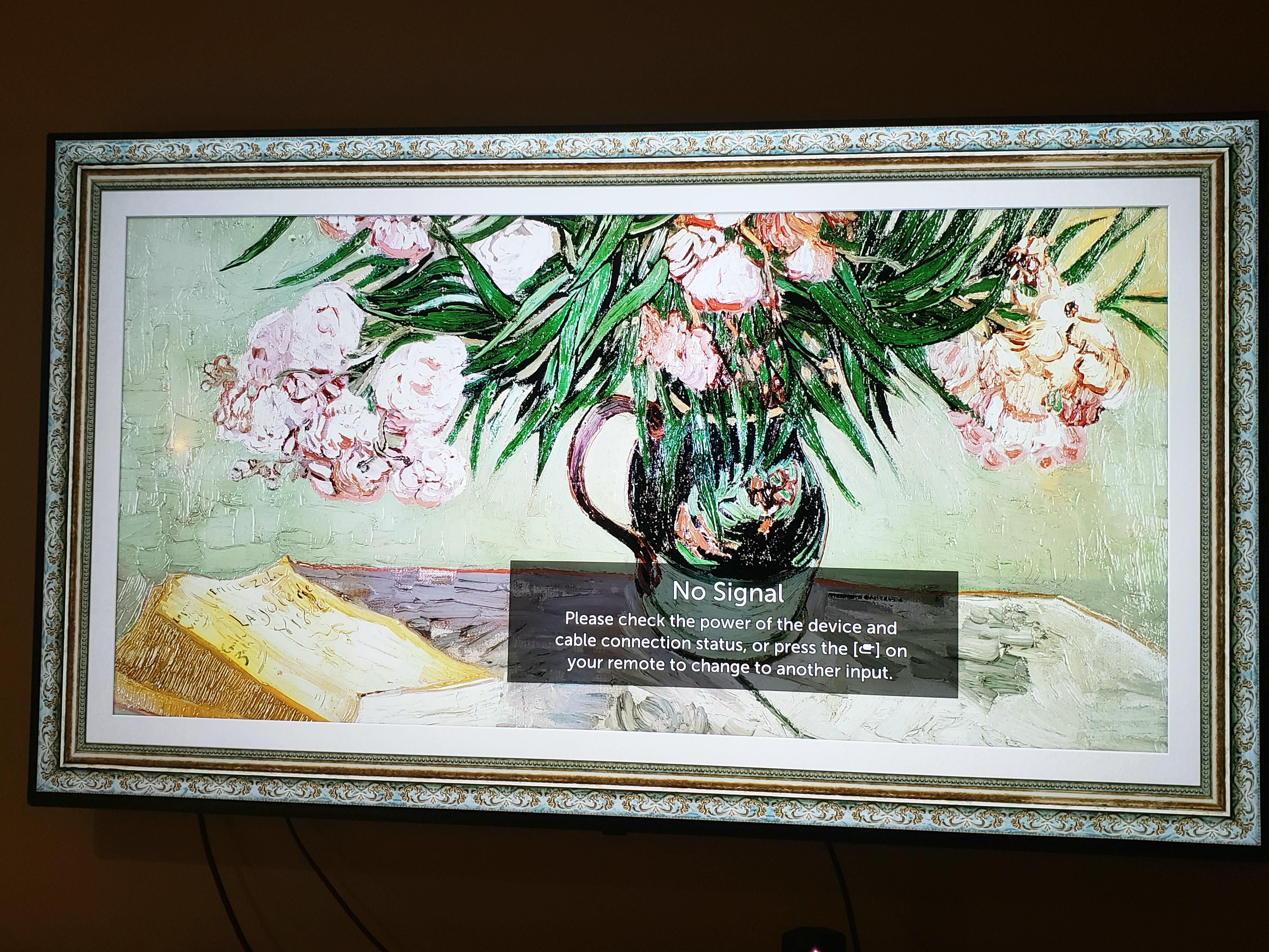 This LG "wall art TV" with a permanent reminder every time you turn off