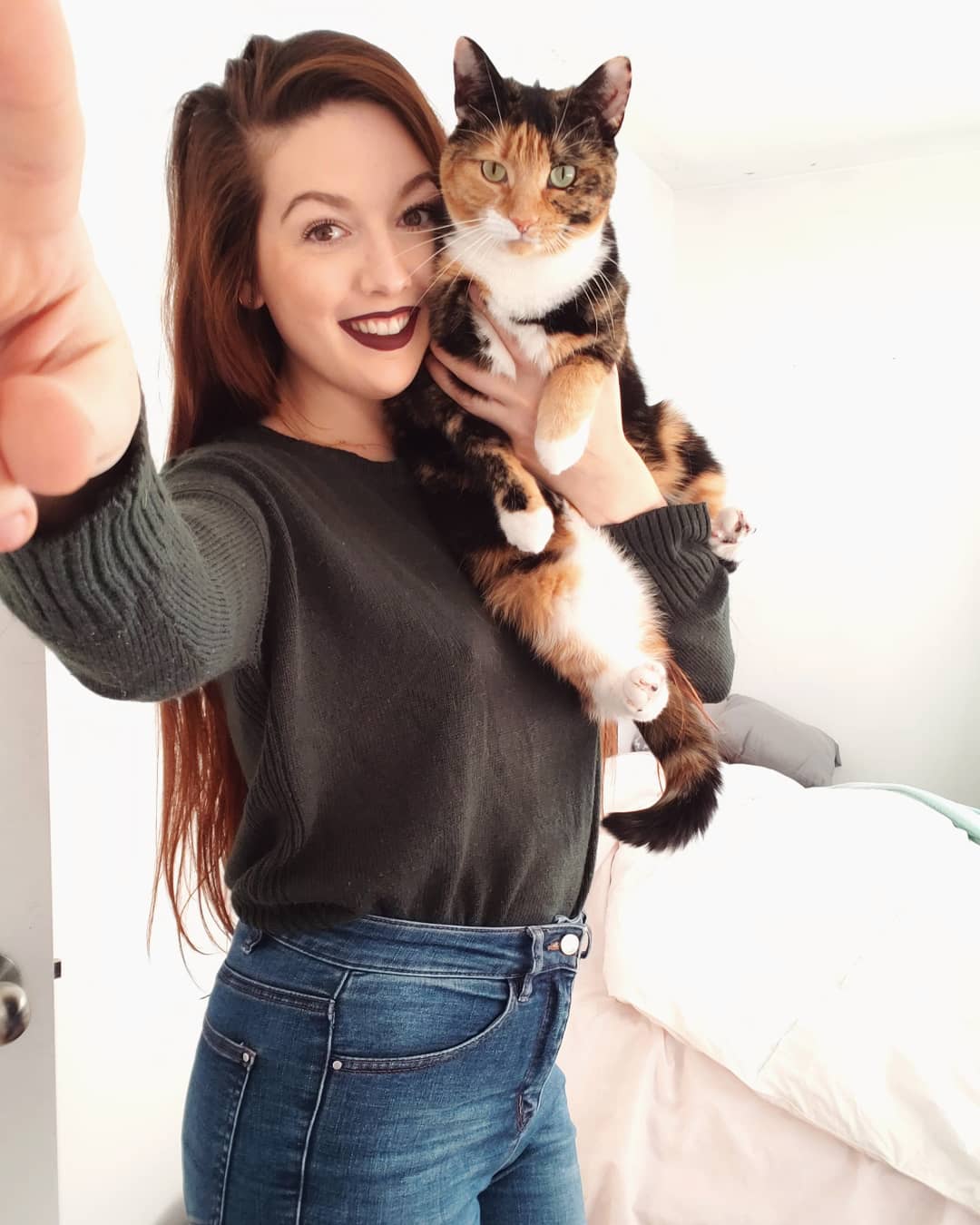 Cat mom selfie 😘🐈 selfie