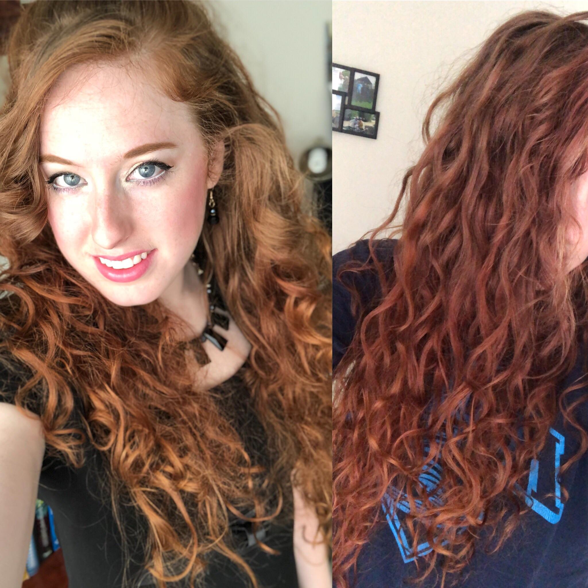Livened up my natural red hair with new color depositing conditioner