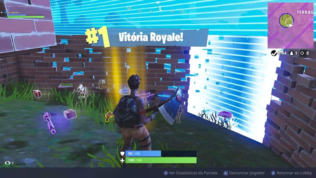 A pretty old screenshot of my first victory royale ) (season 4) r
