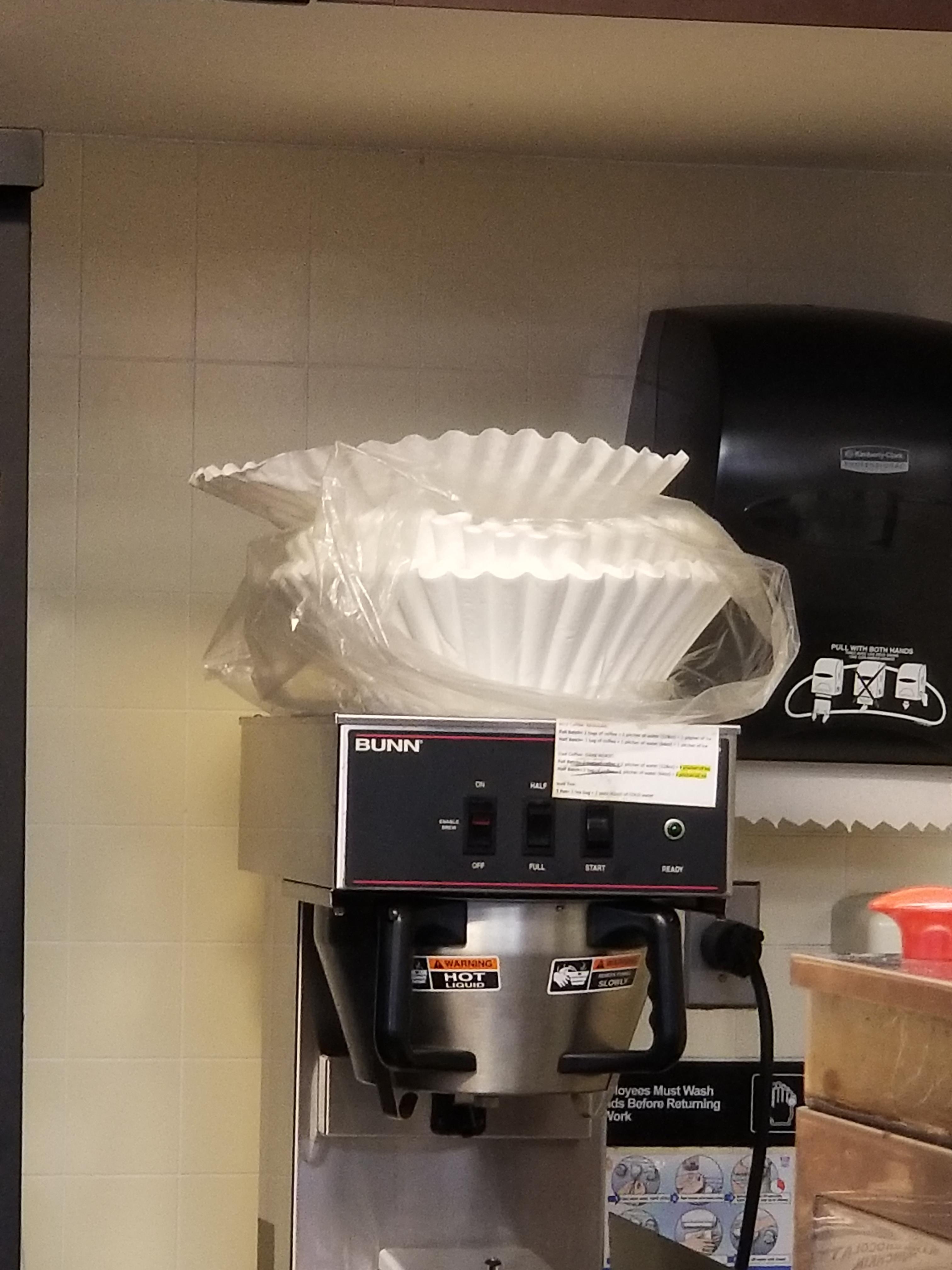 These giant coffee filters r/mildlyinteresting