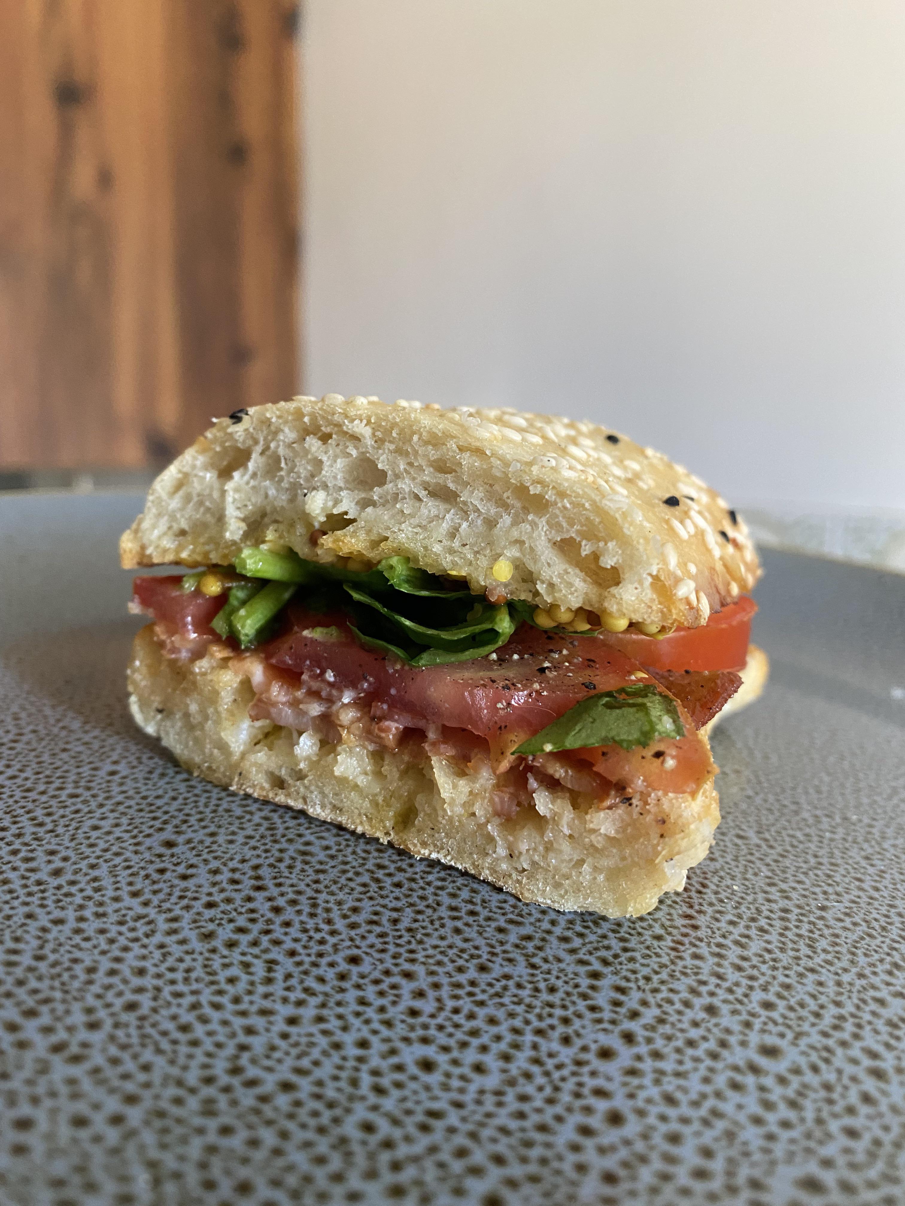 Just a little BST with mayo and wholegrain mustard. I always like to