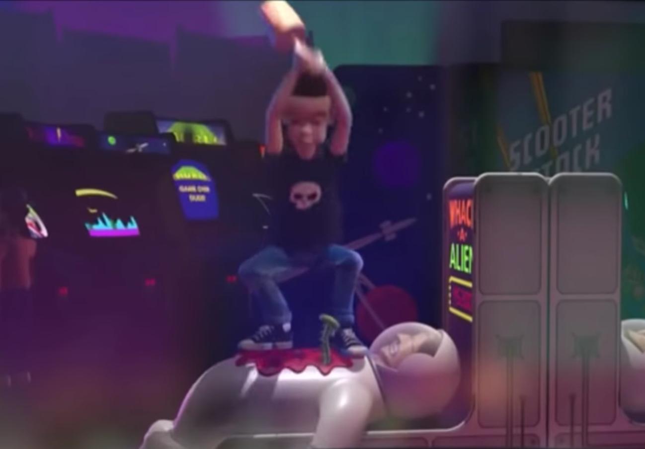 Toy story (1995) The arcade game Sid plays is a nod to the movie Alien