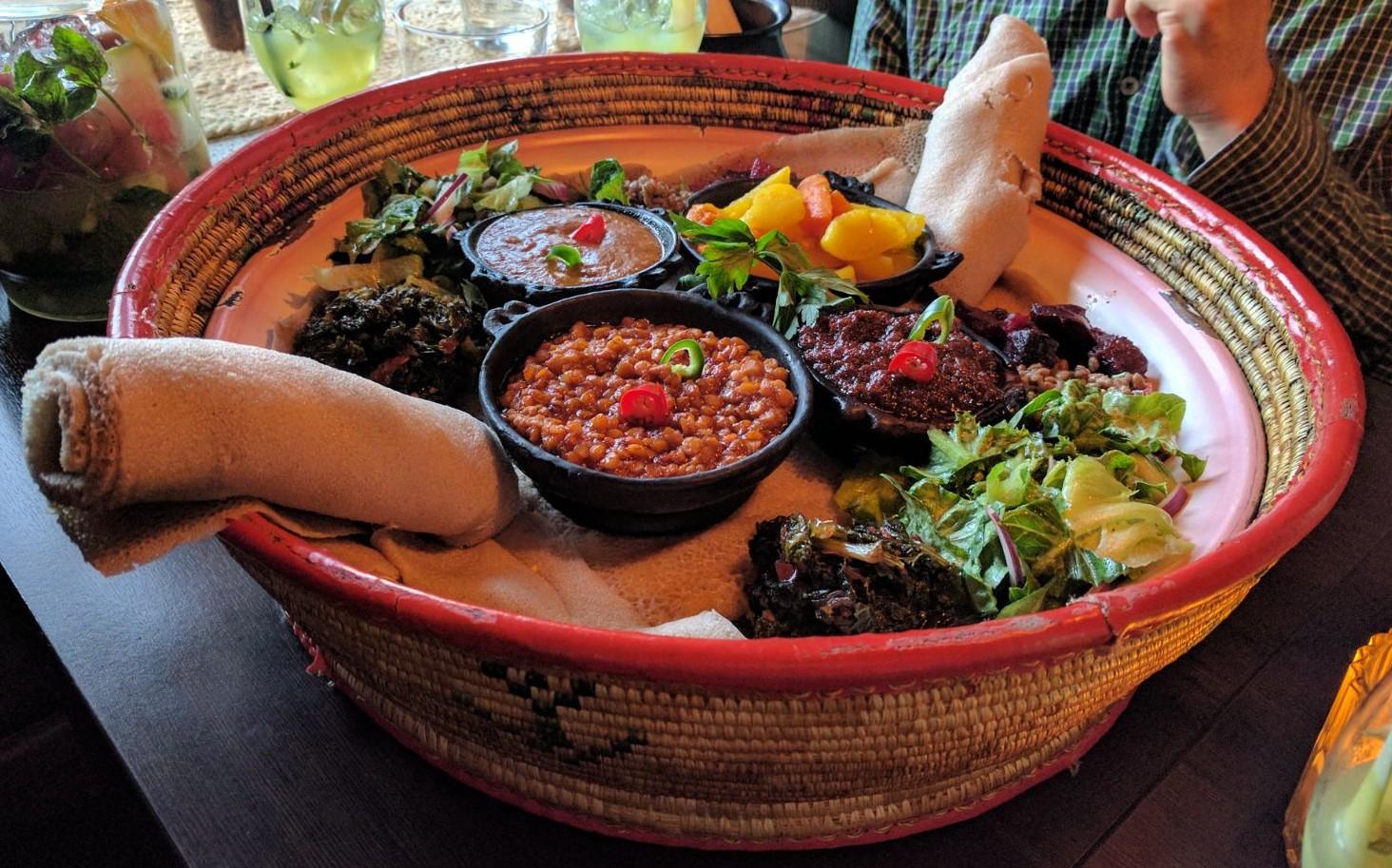 [I ate] Ethiopian veggie platter r/food