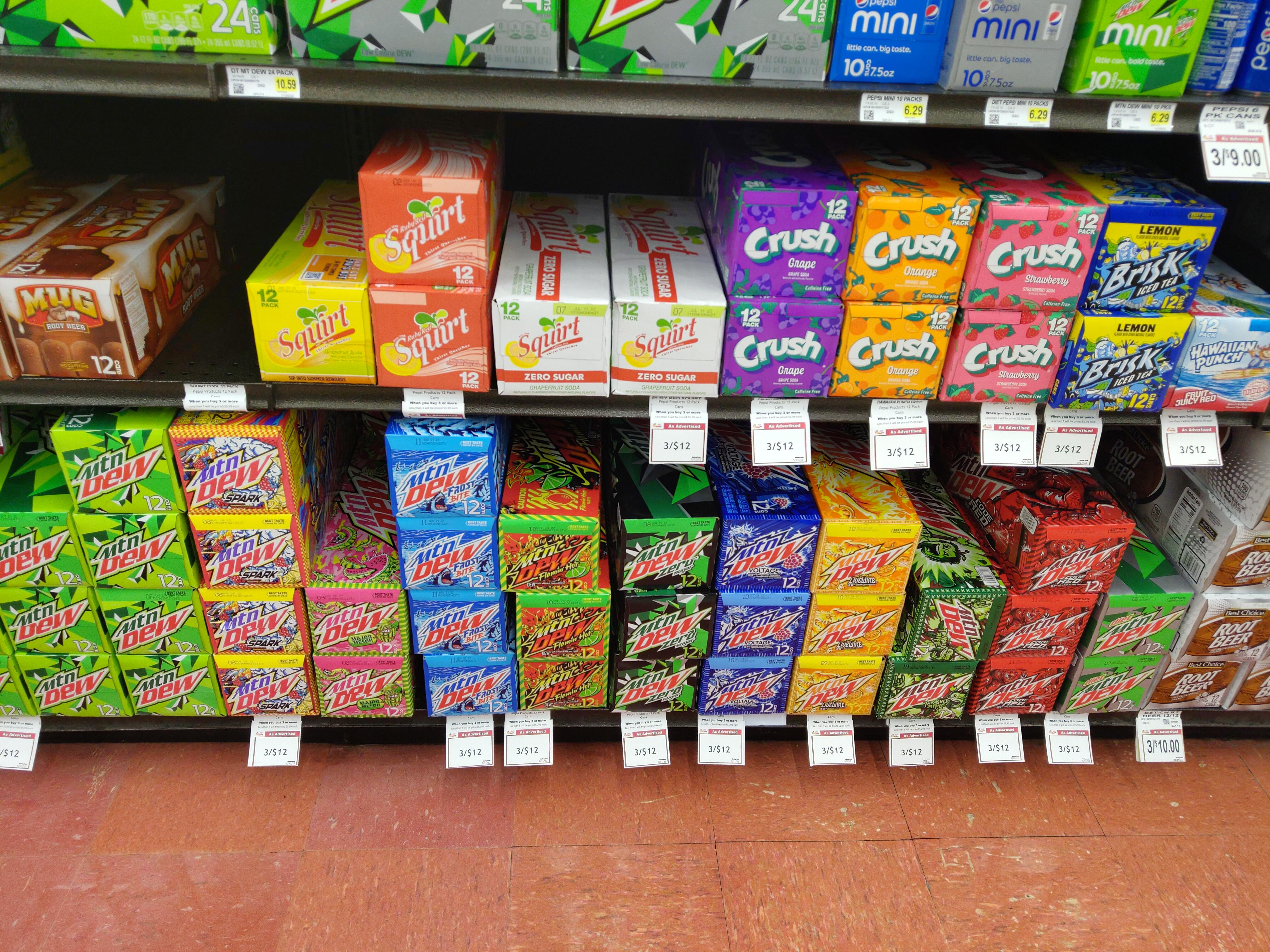 Nice Selection at Ray's Apple Market in Beloit KS! mountaindew