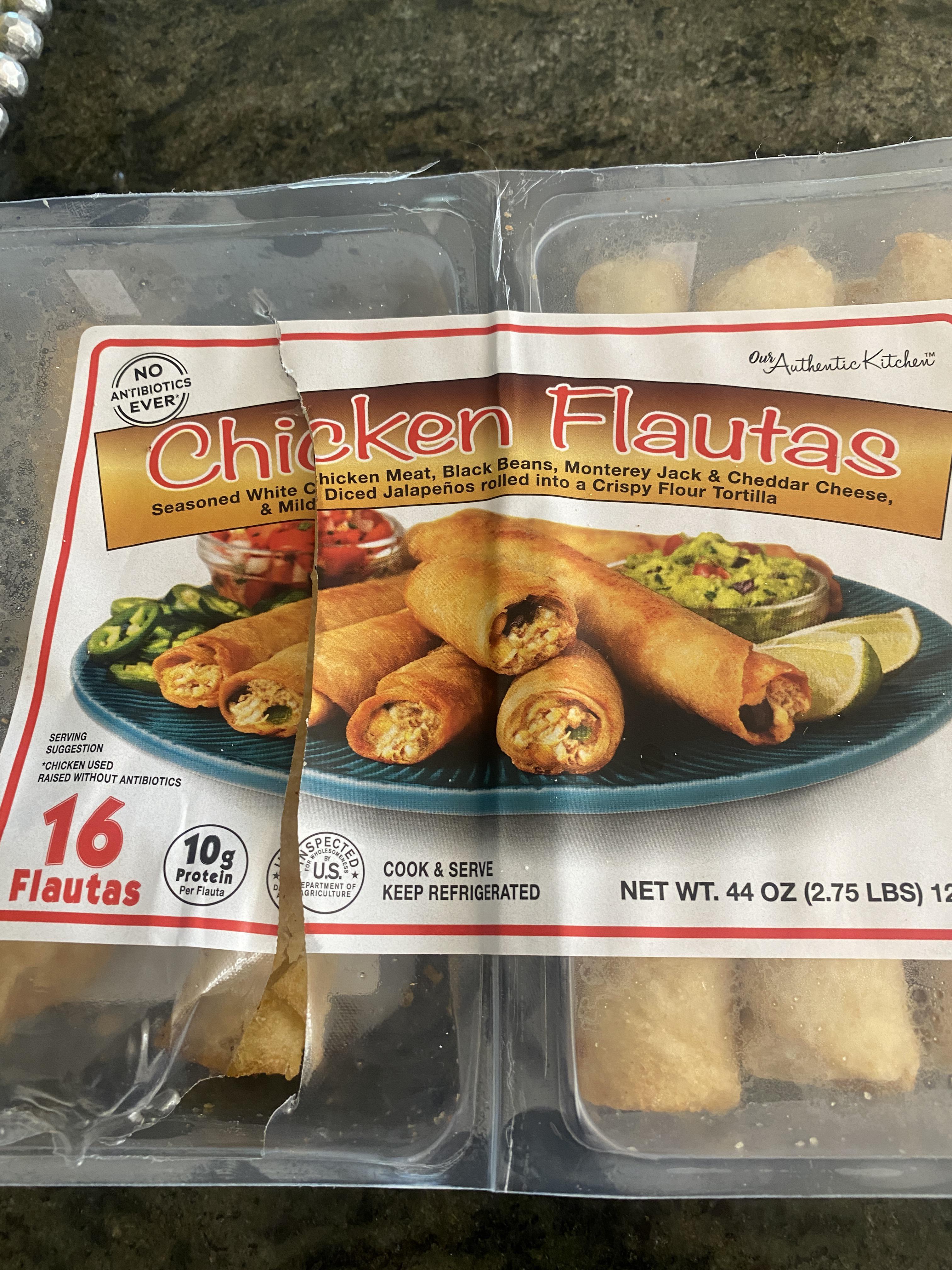 We purchased the Flour Chicken Flautas r/Costco
