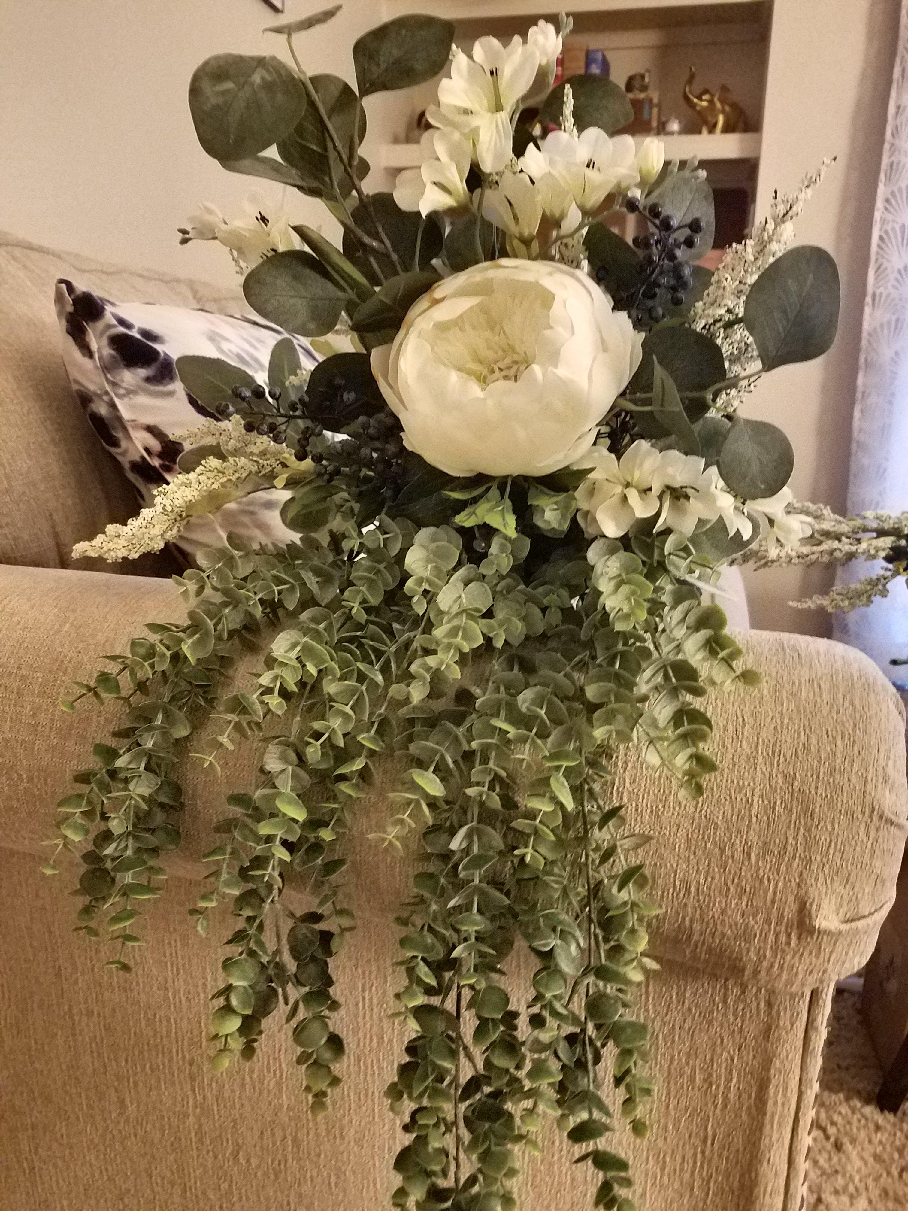 My DIY silk bouquet for my MOH! CC r/weddingplanning