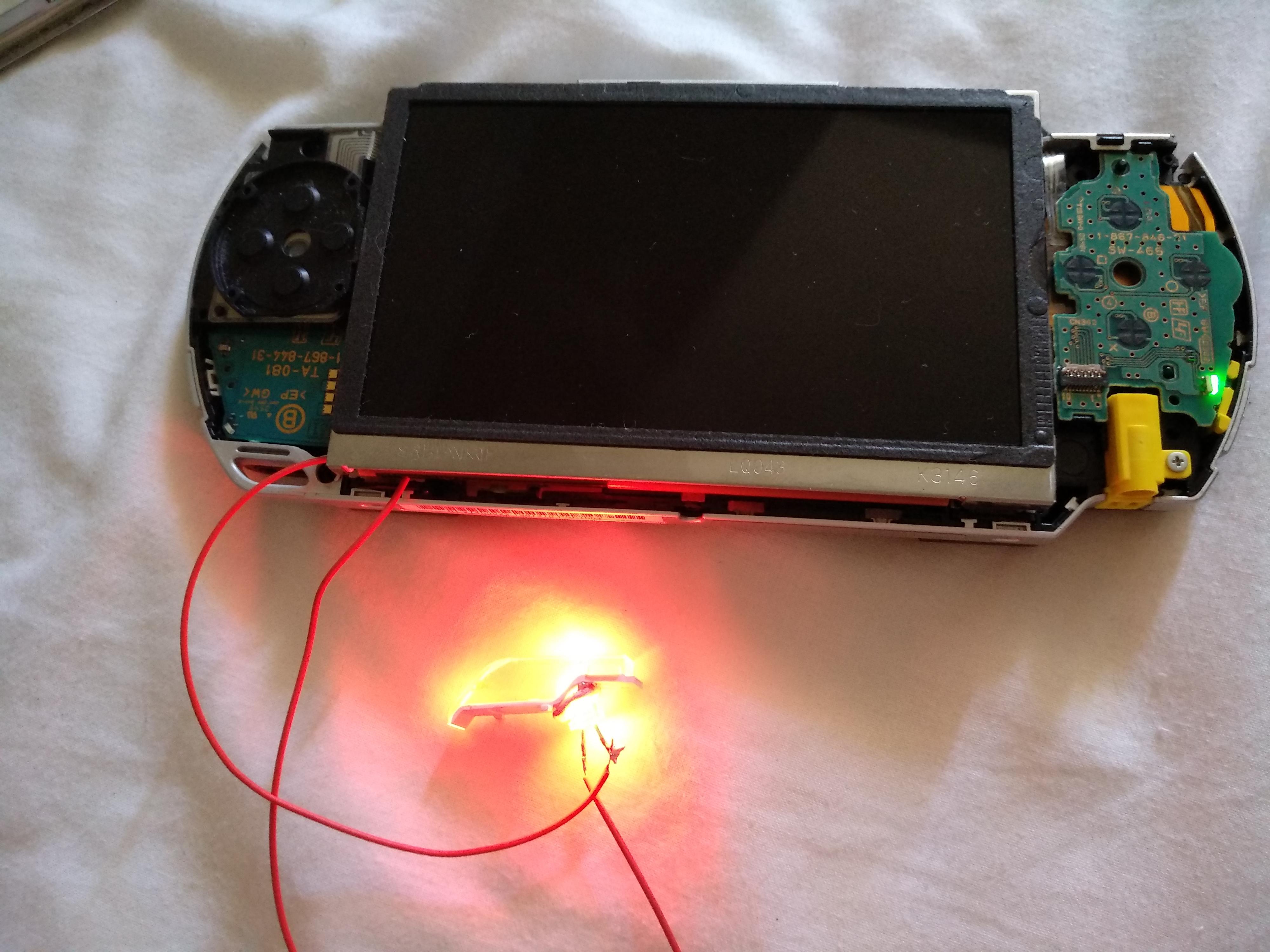 On my way to the spund reactive led mod! r/PSP